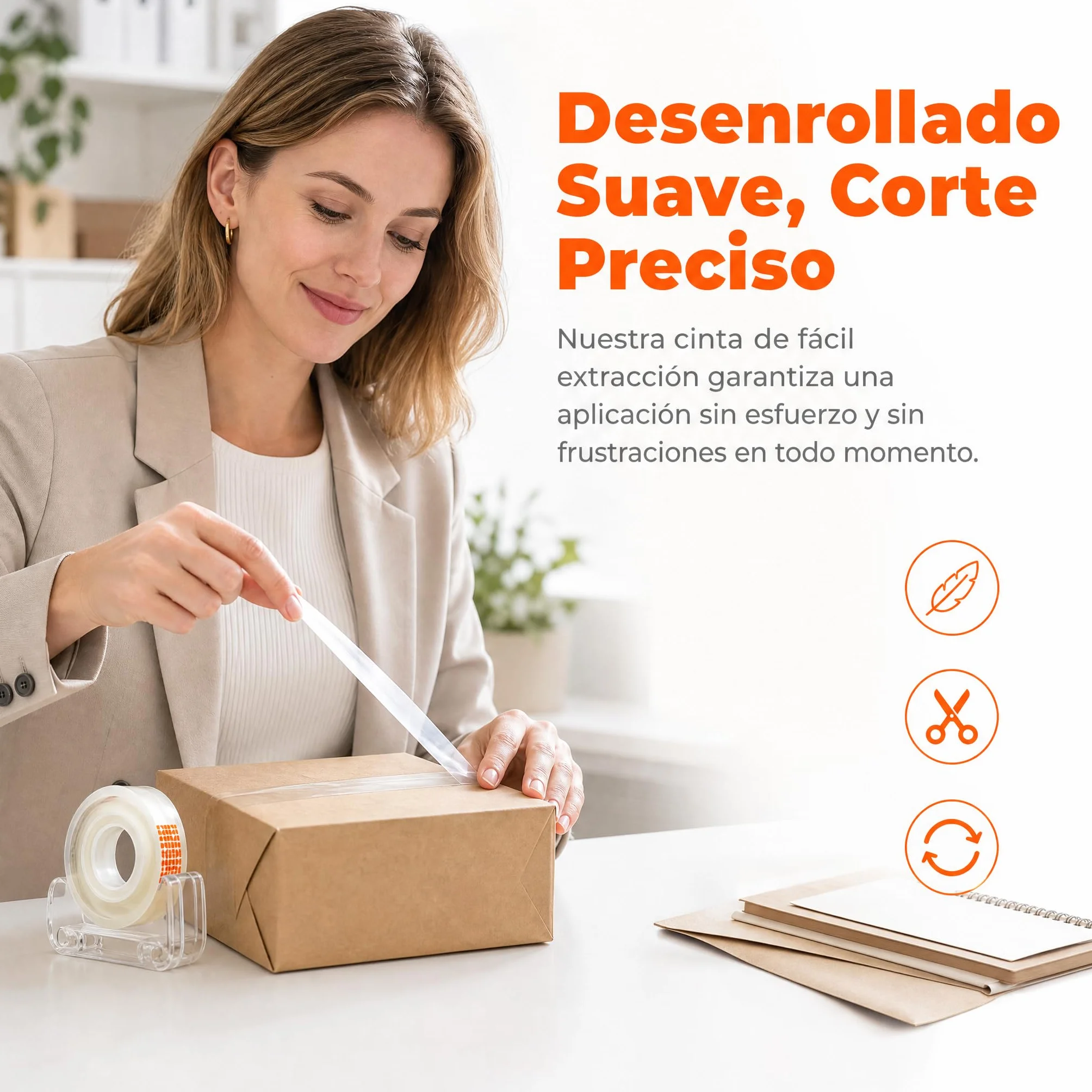 various-Cinta Adhesiva Transparente 18mm x 35m, Pack de 24 Rollos, Alta Adhesión y Durabilidad, Fácil de Cortar y Desenrollar, Ideal para Oficina, Embalaje y Uso Diario
