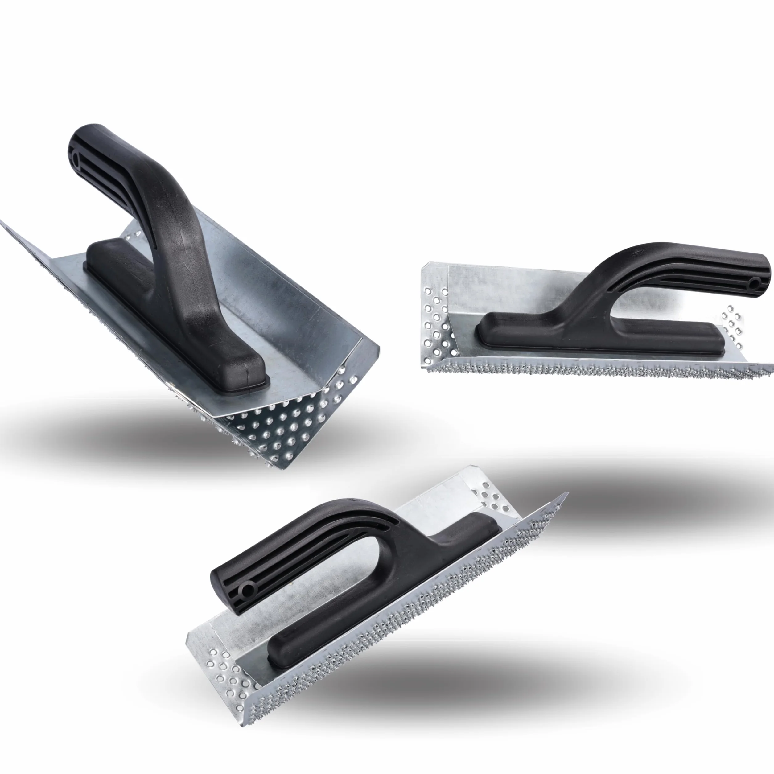 ToolSpace 1x Lima Cuadrada de Poliestireno Tabla de Lijado Lijadora 260 mm Tabla de Lima Lima de Poliestireno Raspador de Poliestireno Tabla de Rallado Plástico Galvanizado Chapa de Acero Nivelación