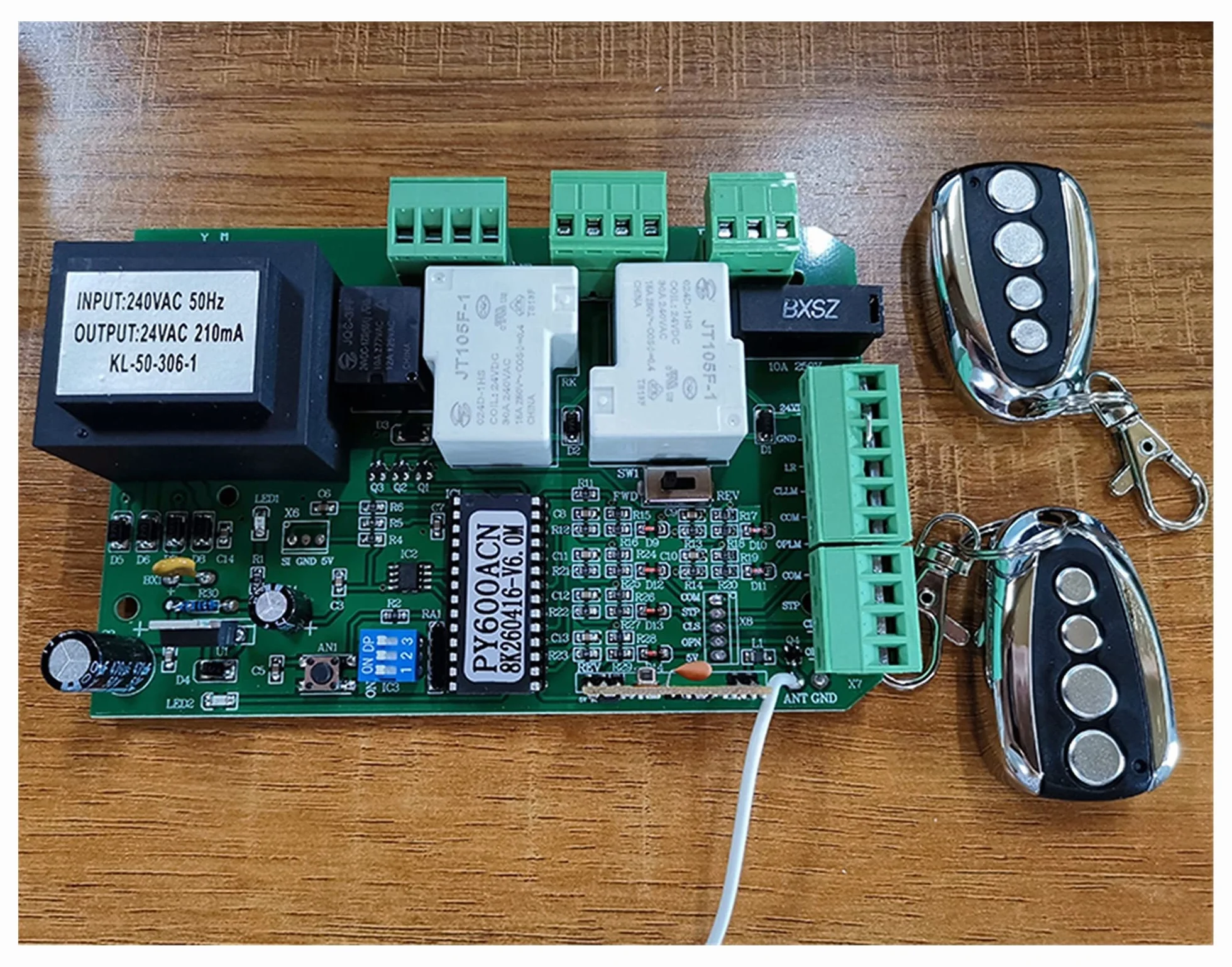 Abridor de puerta deslizante C.A. Unidad de control de motor TARJETA DE CIRCUITO IMPRESO Tablero de reemplazo de la placa de circuito del controlador (PY600AC PY1400 SL1500 PY800 Modelo)(Kit 4)