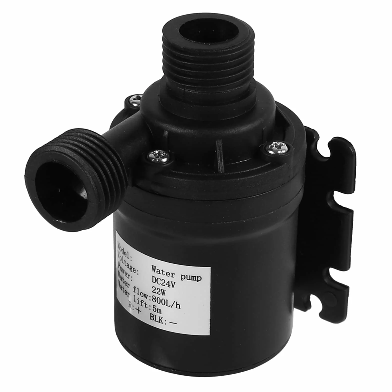 Bomba de Circulación de Agua 24V DC KIMISS Plástico ABS 24V Bomba de Circulación de Agua Caliente Energía Solar Motor sin Escobillas Acuario Sumergible 800L