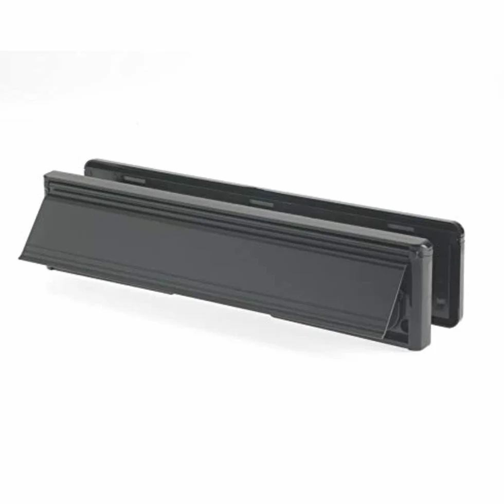 Yale YLP44-06/06-CP - Buzón de 300 mm, Apto para Puertas de 38-78 mm, Acabado Negro