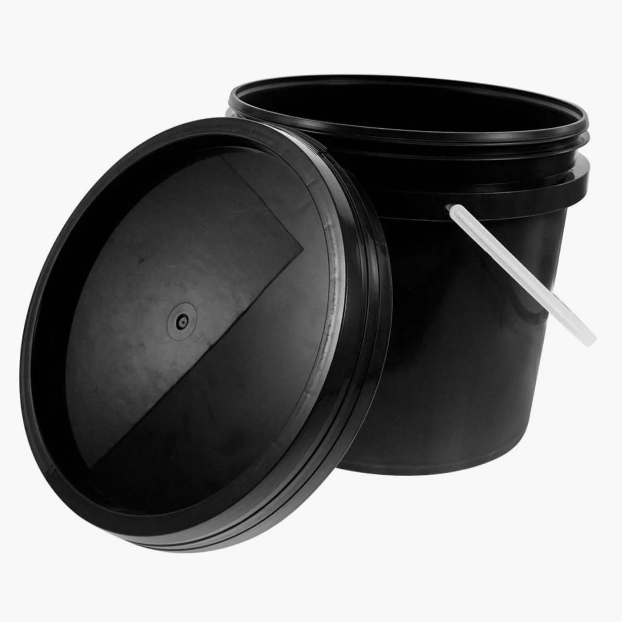 jojofuny Cubo de Pintura de Plástico con Asa Y Tapa Gran Capacidad 5 L Redondo Apto para Uso Alimentario Contenedor de Pintura Sellable para Constructores