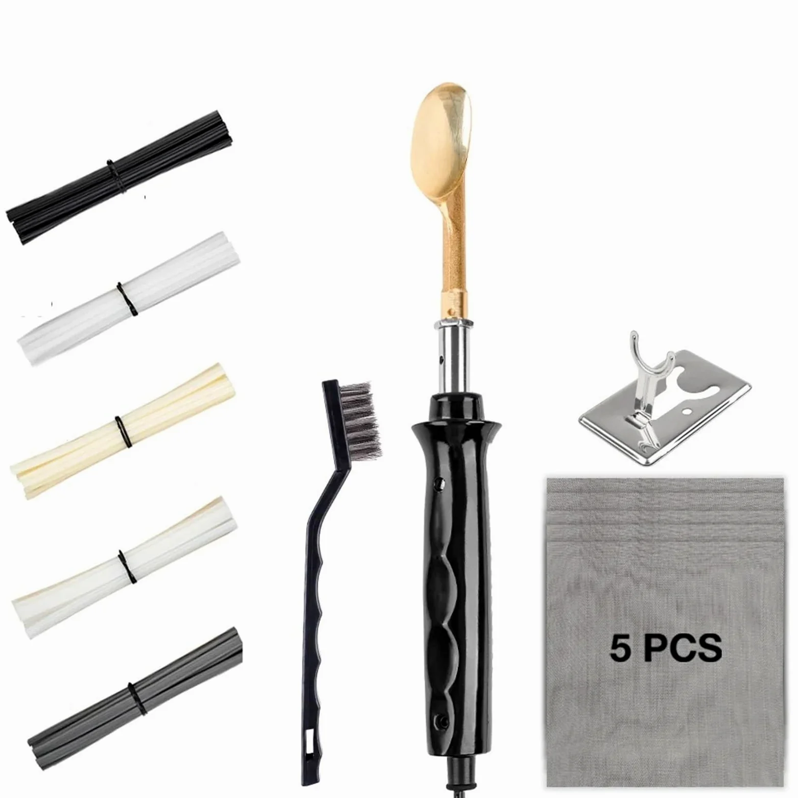 Plástico Soldadura Máquina Kit de soldador para reparación de parachoques de coche de 50 W/150 W,máquina de soldar plástico con PP, PE, PVC y ABS.(50W SET)
