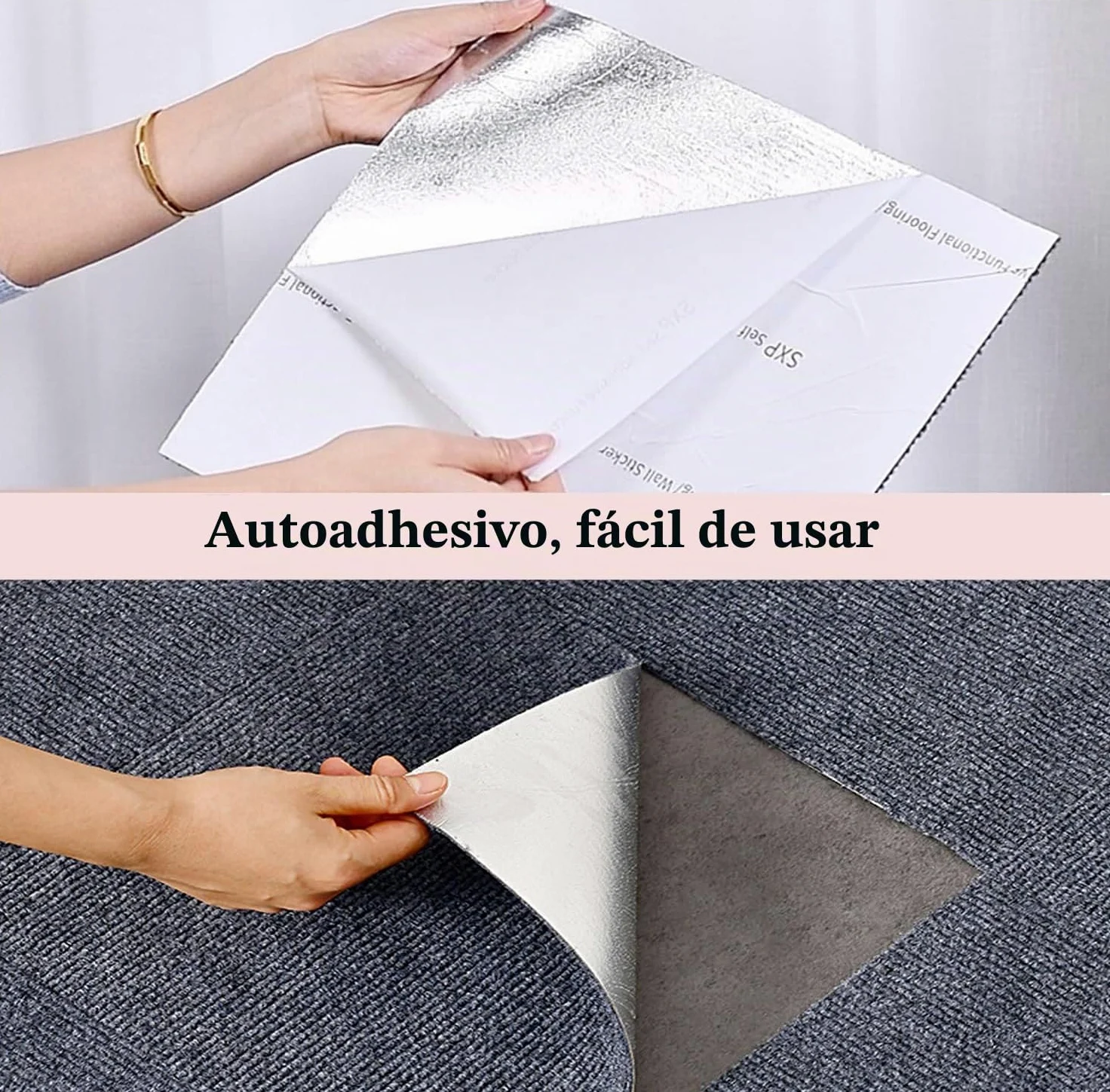 KAHEIGN 30 Piezas Losetas de Alfombra Autoadhesivas, 30CM x 30CM Baldosas Fáciles de Pelar y Pegar Losetas de Moqueta Antideslizantes Resistentes para Oficina, Sala de Estar, Dormitorio (Gris Oscuro)