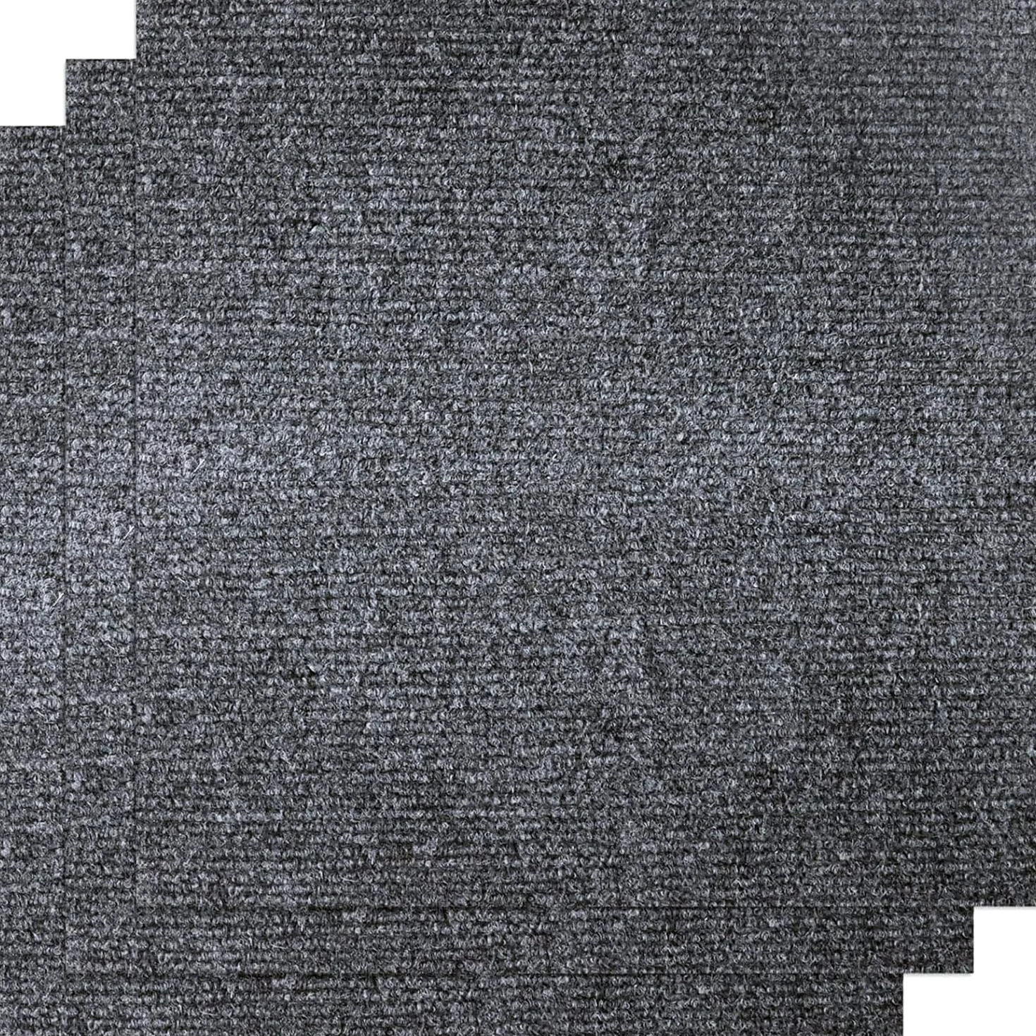 KAHEIGN 30 Piezas Losetas de Alfombra Autoadhesivas, 30CM x 30CM Baldosas Fáciles de Pelar y Pegar Losetas de Moqueta Antideslizantes Resistentes para Oficina, Sala de Estar, Dormitorio (Gris Oscuro)