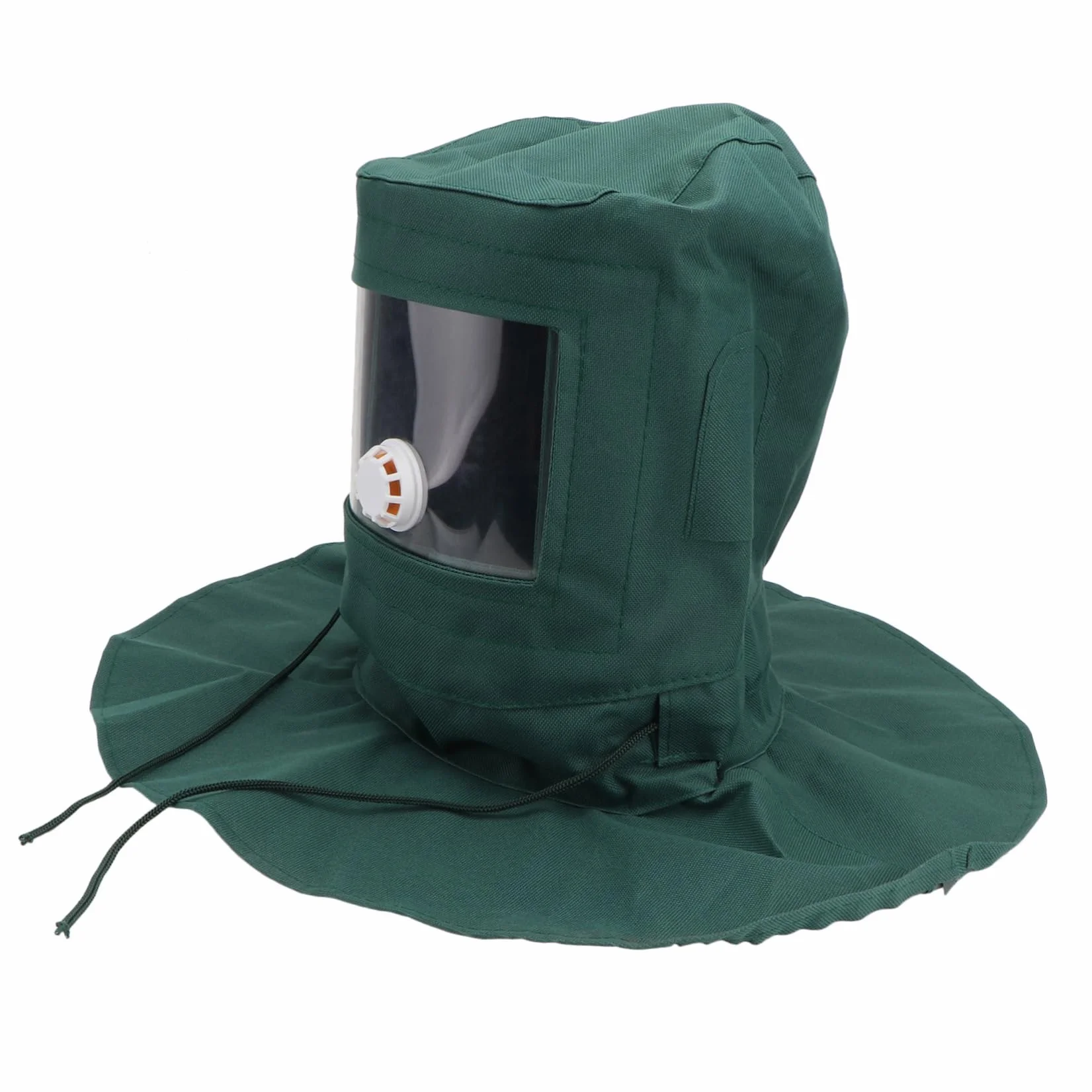 Angoily Campana de chorro de arena con protección facial completa para chorro de arena, casco protector contra el polvo para barnizadores y trabajos de lijado casco de chorro de arena
