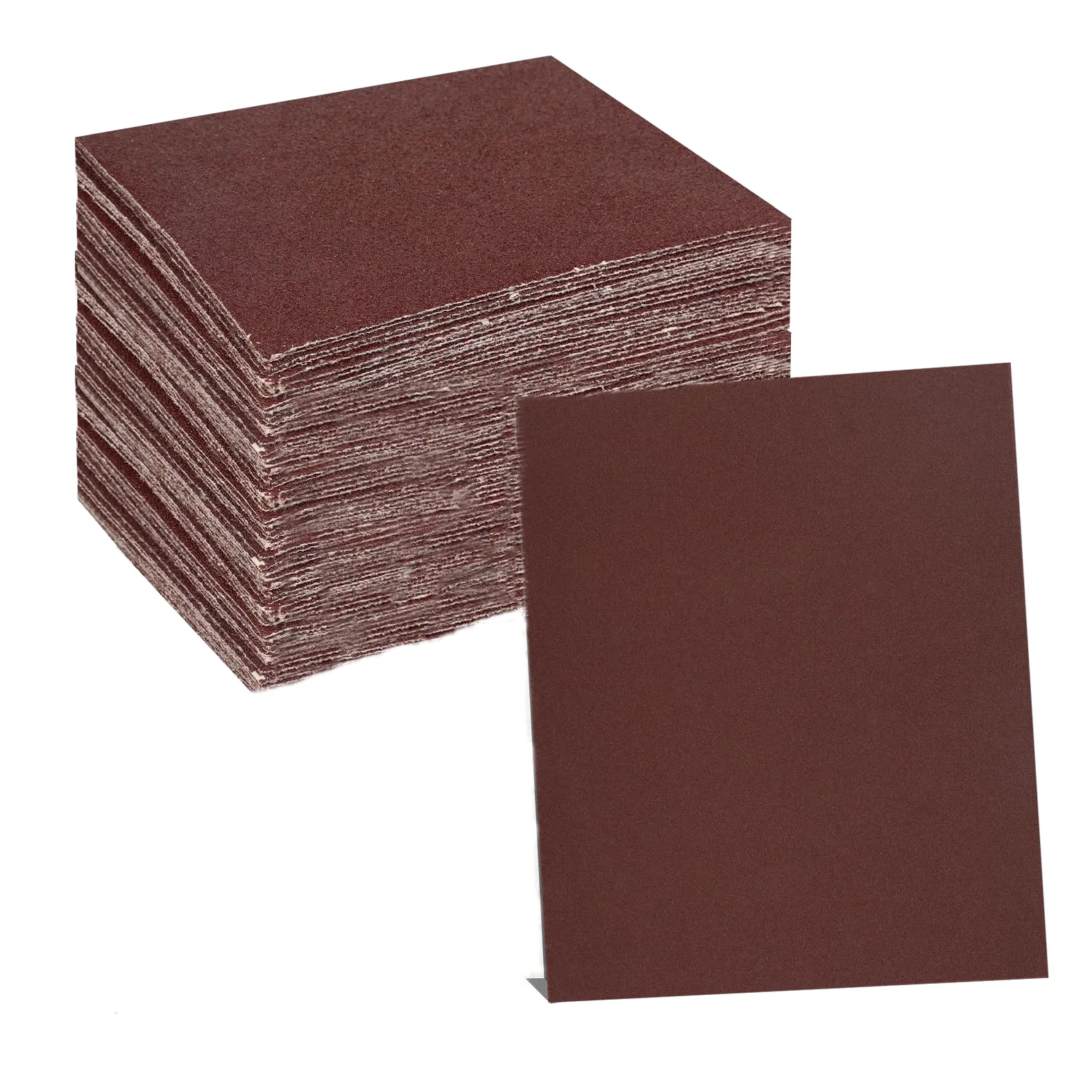 Papel de lija de 1/4 de 5.5 x 4.5 pulgadas, papel de lija de grano 600 para lijadora de palma, 30 hojas de lijado de óxido de aluminio, bloques de lijado a mano para metal, carpintería y pulido (grano