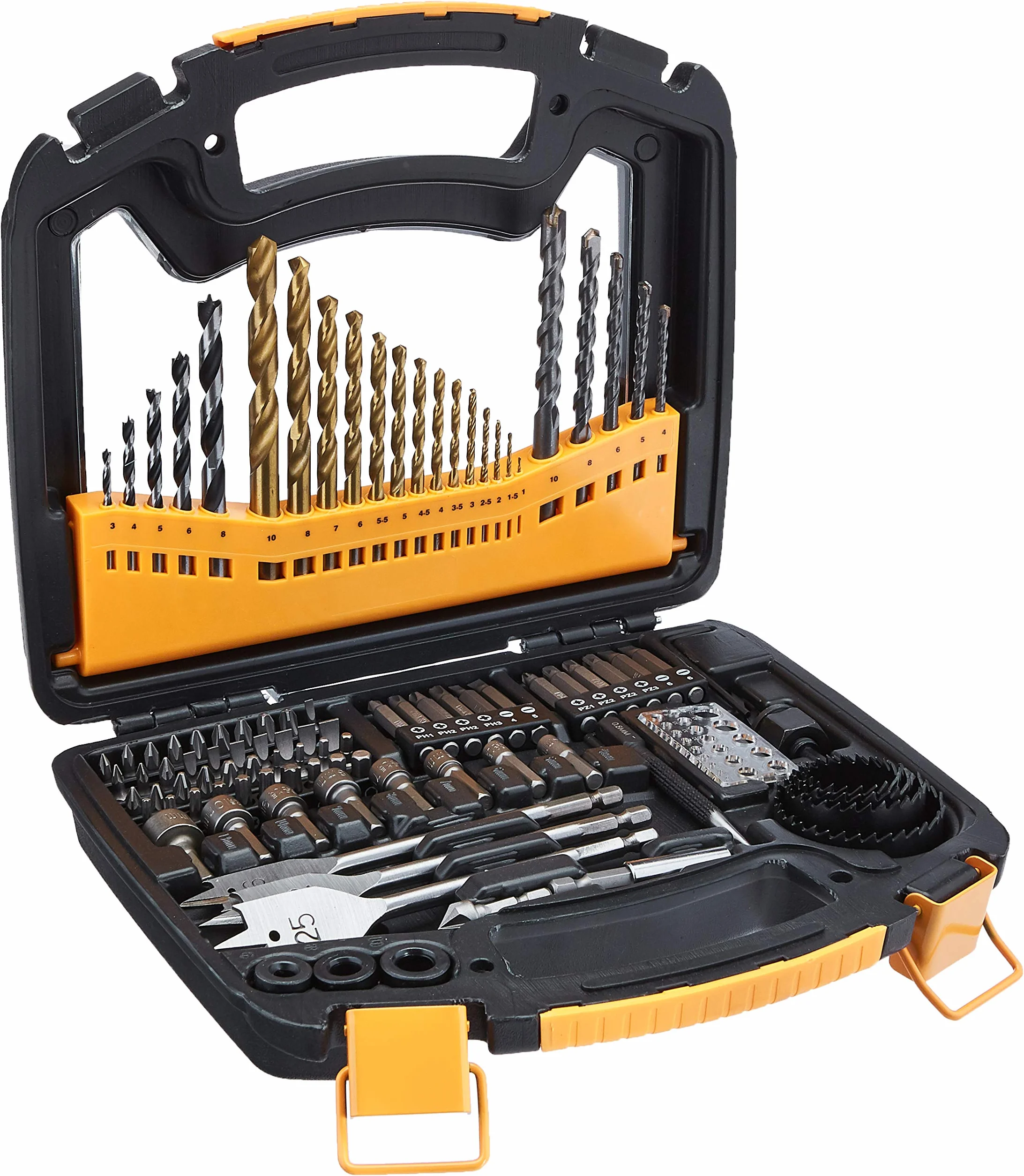 Amazon Basics Juego de brocas y destornillador, 100 Unidads