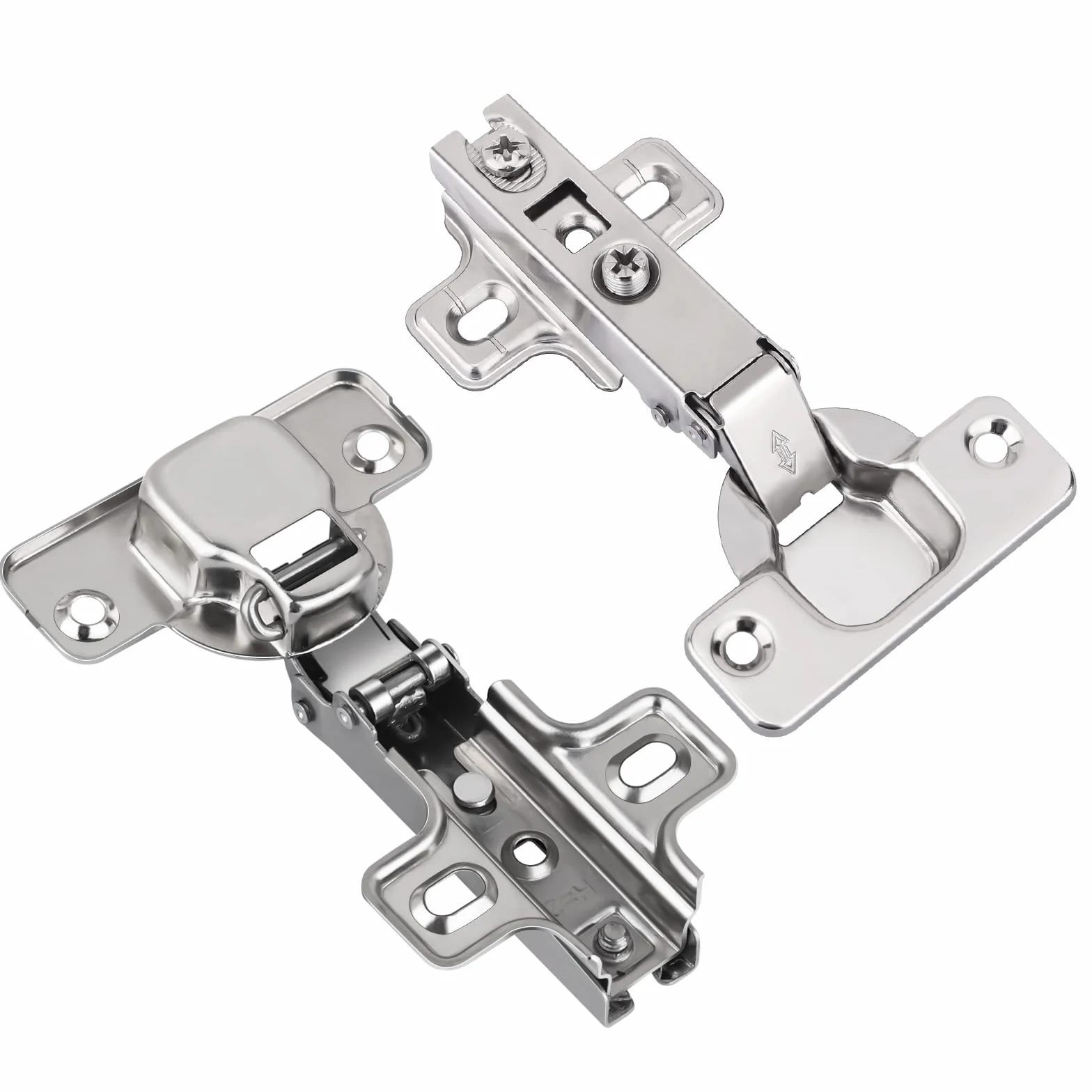 Bisagras Puertas Cocina 10 Piezas con Tornillos, Ángulo 90 Grados, Bisagras de Armario