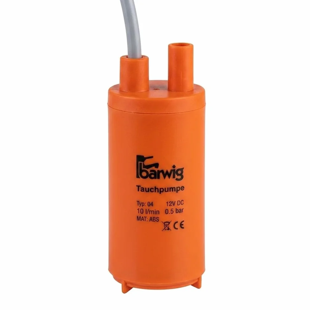 CR-MOESANCO® Bomba Agua Sumergible 12V 600L/H de Alto Flujo para Caravana y Camper | Mini Bomba Eléctrica de Alta Presión para Depósito Agua Limpia, Furgoneta Camperizada, Acuario y Huerto Hidropónico