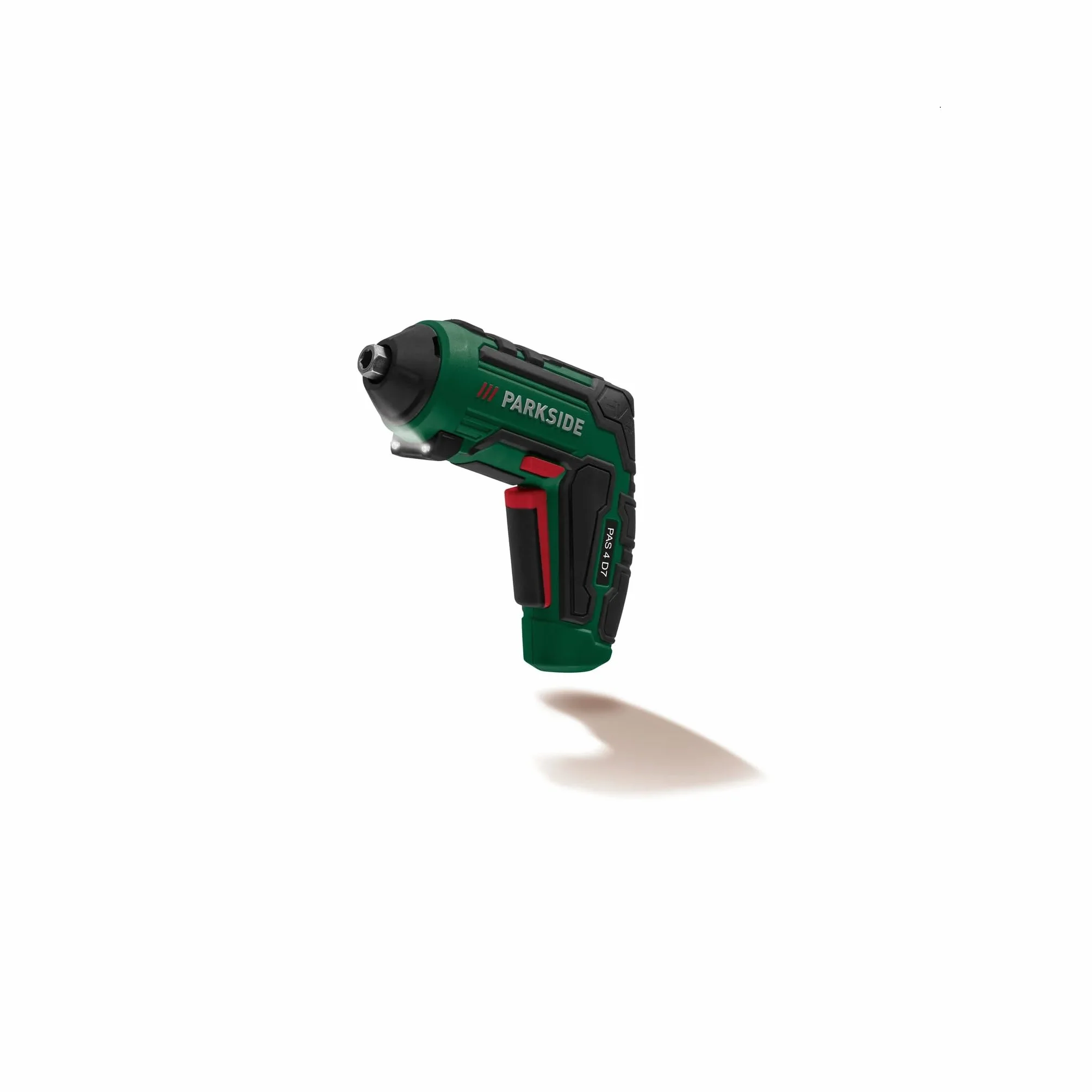 PARKSIDE Atornillador inalámbrico 4 V PAS 4 D7, con cable de carga USB, atornillador taladro a batería