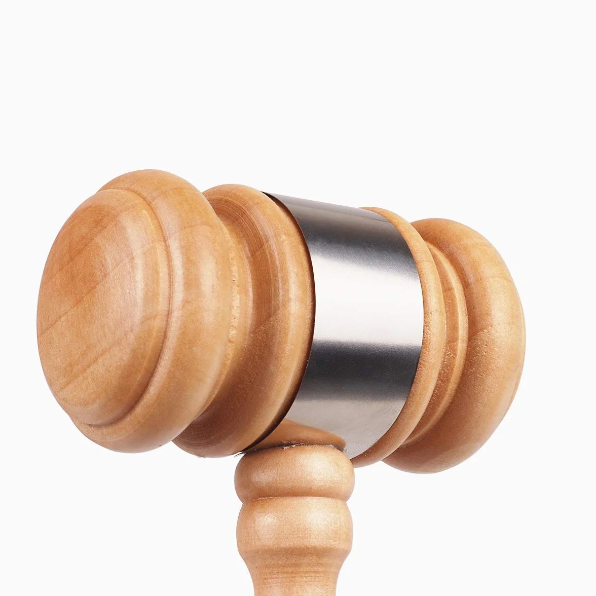Juego de Mazo de Madera y Taco Sonoro, Mazo de Madera Artesanal con Taco Redondo para Juez Abogado Estudiante Subasta Venta
