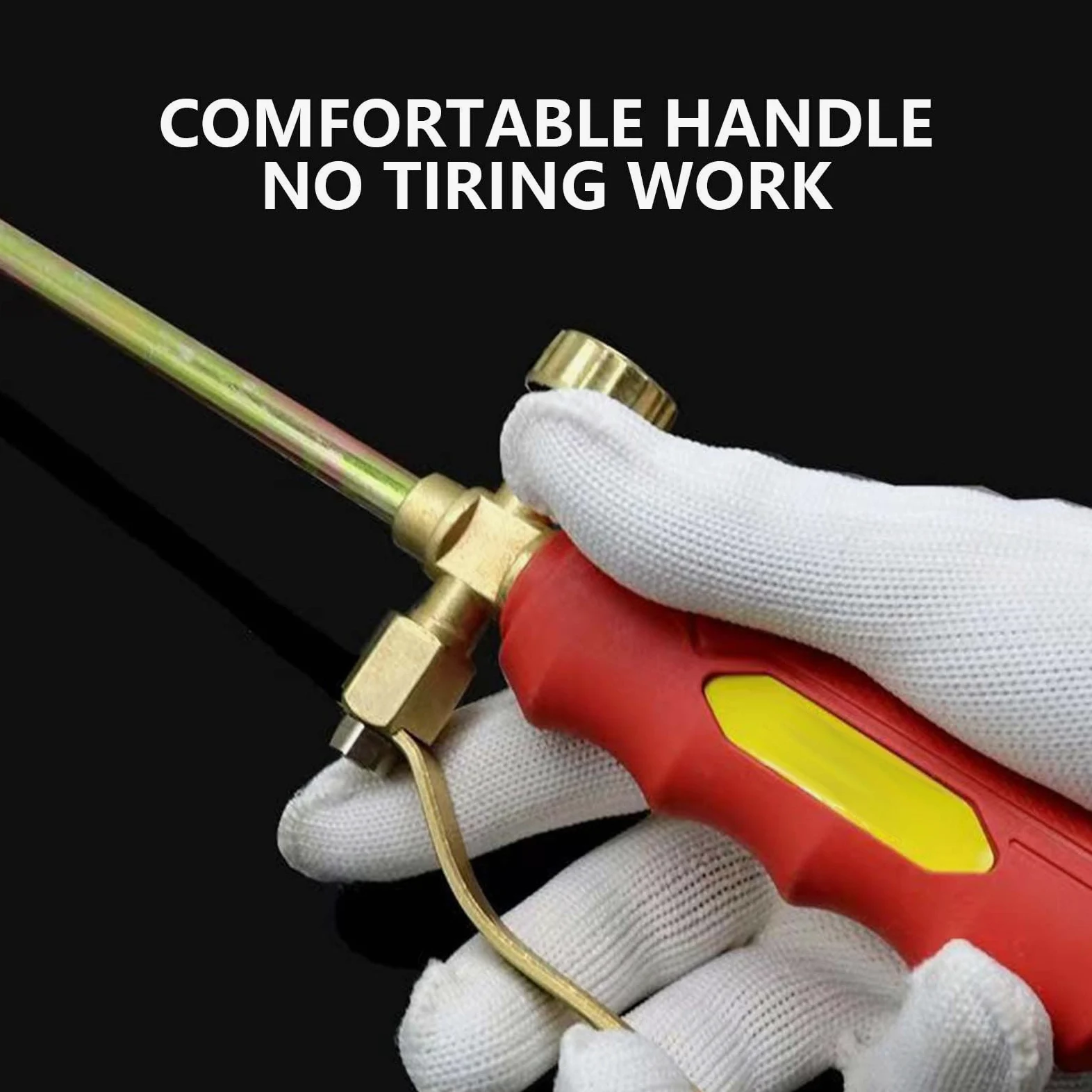 Kit Soplete Quemador Propano Industrial con Manguera 2m - Para Desbrozar, Soldar Chapa y Fundir Asfalto - Compatible con Bombonas Gas Propano (calibre 50)