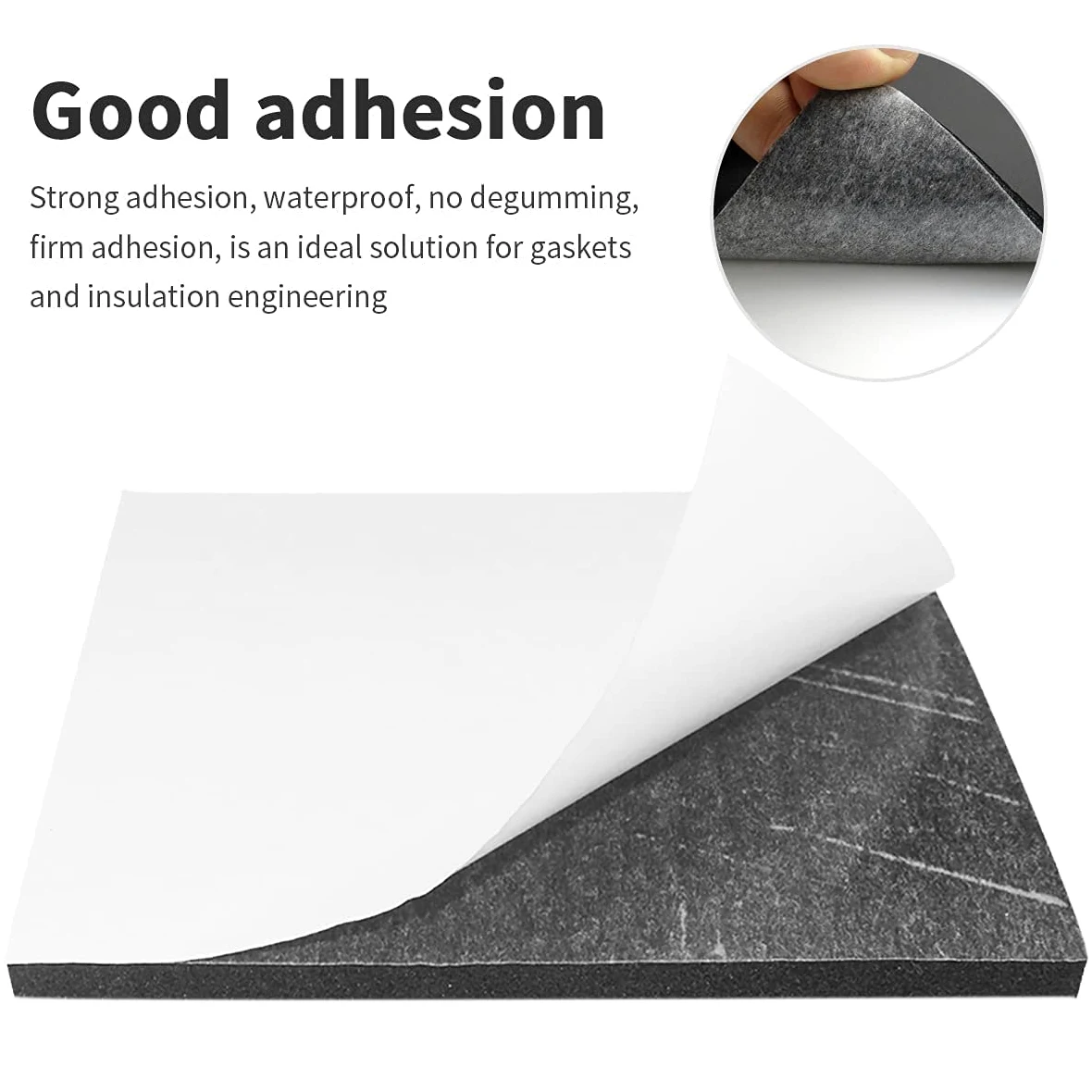 4 placas de espuma autoadhesivas, color negro, 300 mm de largo x 200 mm de ancho x 20 mm de grosor, con parte trasera adhesiva, alfombrilla antideslizante de espuma para muebles