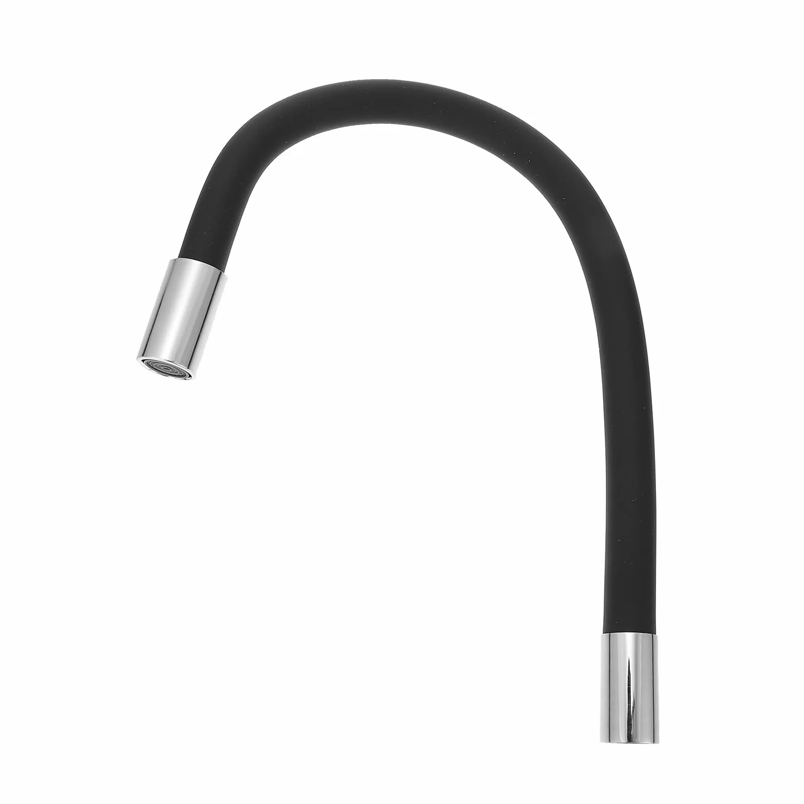 Yardenfun Extensor de Grifo de Cocina Negro 30 Cm Tubo Flexible Giratorio 360° Antisalpicaduras para Uso en Hoteles, Restaurantes y Balcones, Dispositivo de Extensión de Grifo Práctico