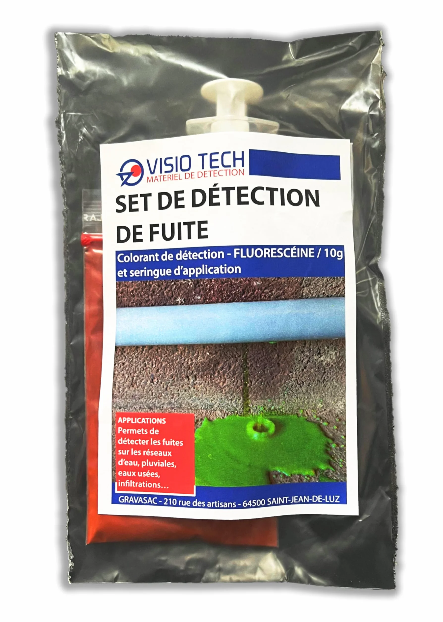 Set de detección de fugas