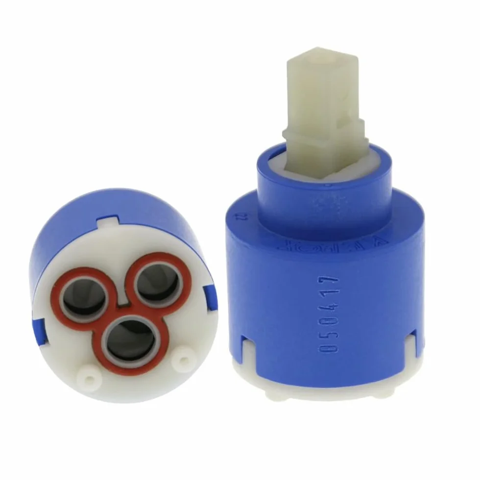 Schläfer 48004 | Cartucho de grifo mezclador de 35 mm de repuesto de cerámica para mezclador monomando K35-A Kerox baja con 2 patas, ducha, lavabo, bidé, bañera, cocina, baño de 3 piezas.