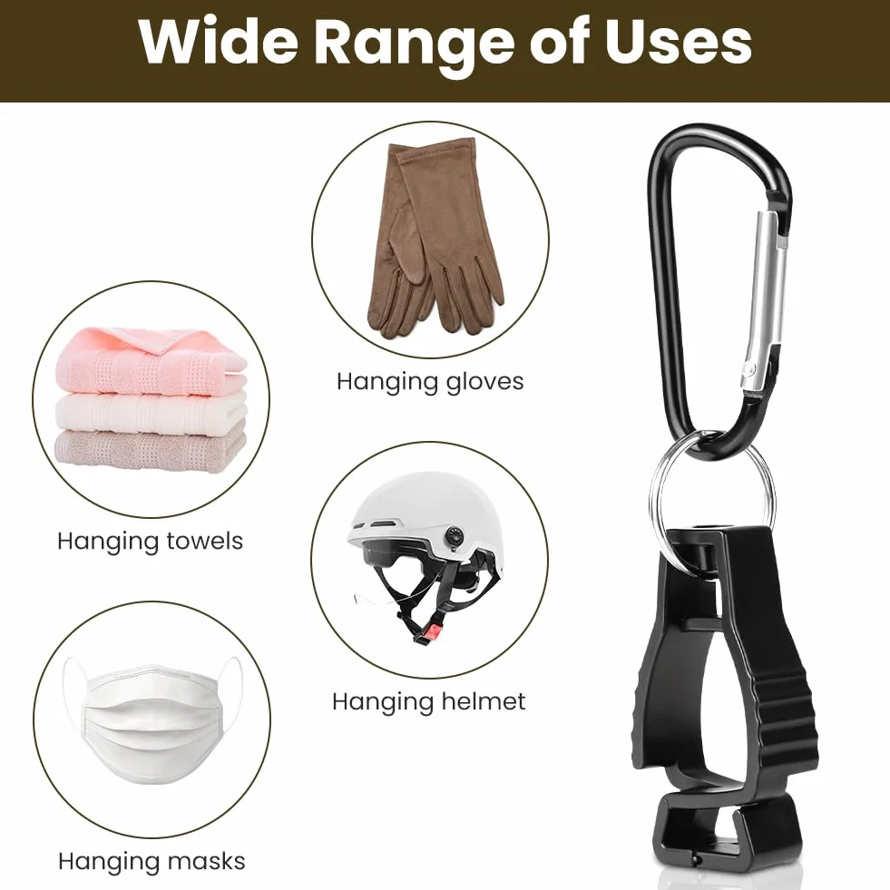 OFFCUP Correa de Soporte para Guante, 6pcs Guante Clip, Plástico Porta Guantes