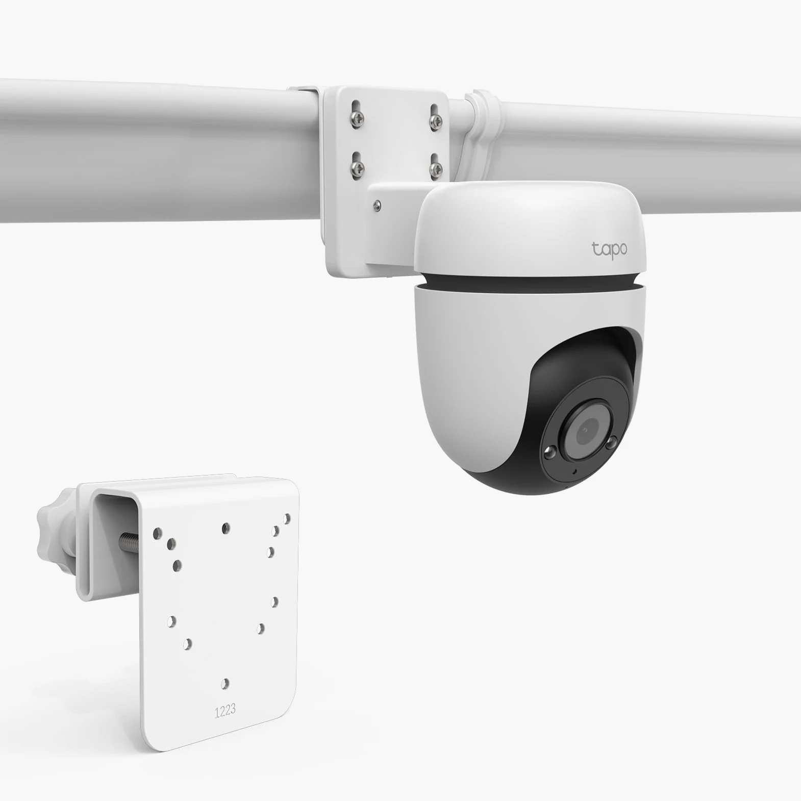 Soporte para canalón de cámara TP-Link Tapo TC40/TC41/C500/C510W/C520WS/C530WS/C501GW/C51A/C52A Pan/Tilt cámara de seguridad al aire libre