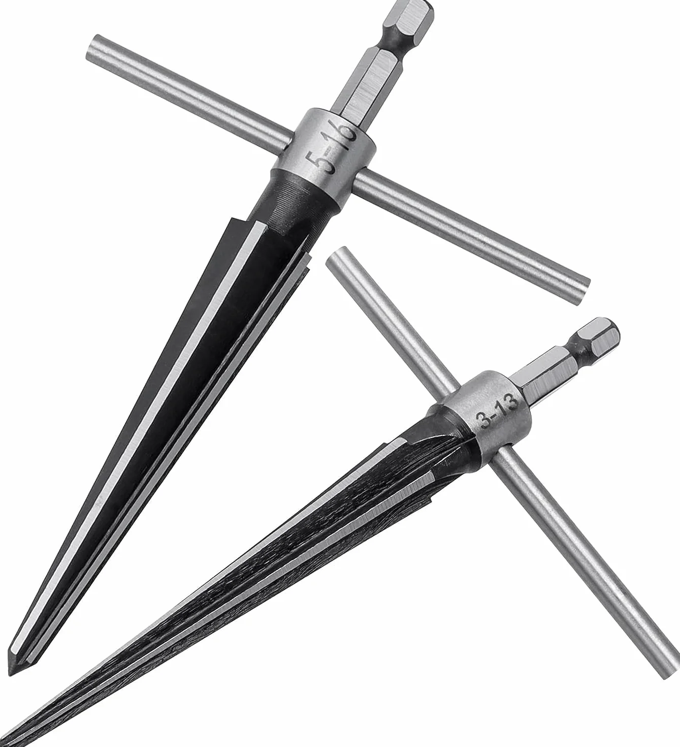 Escariador Cónico Hexagonal 3-13mm 5-16mm Treki Herramienta de Mano en Forma de T