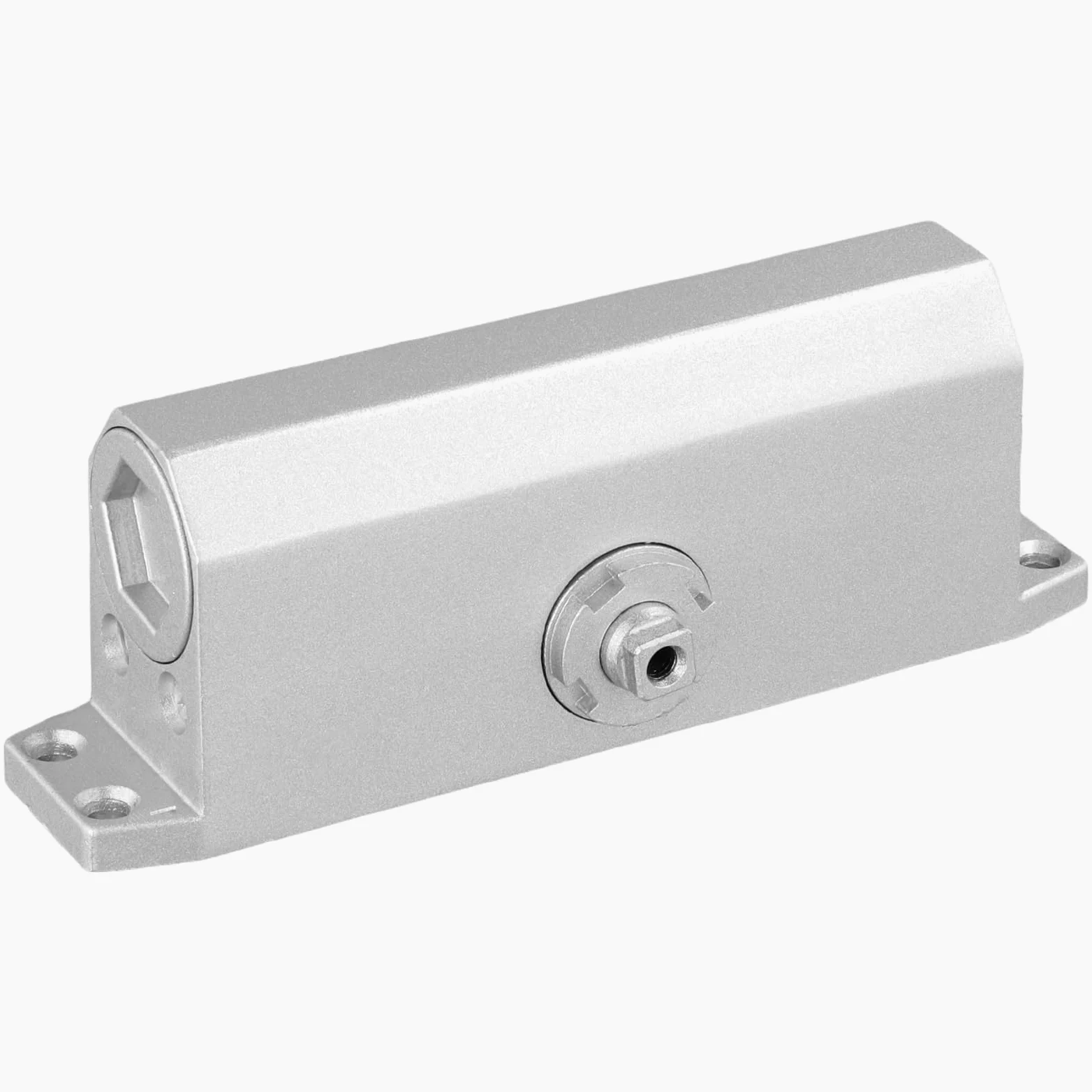 SINJEUN 2 piezas Cierrapuertas automático hidráulico, 175 mm muelle ajustable cierrapuertas automático para el hogar, oficina, plata