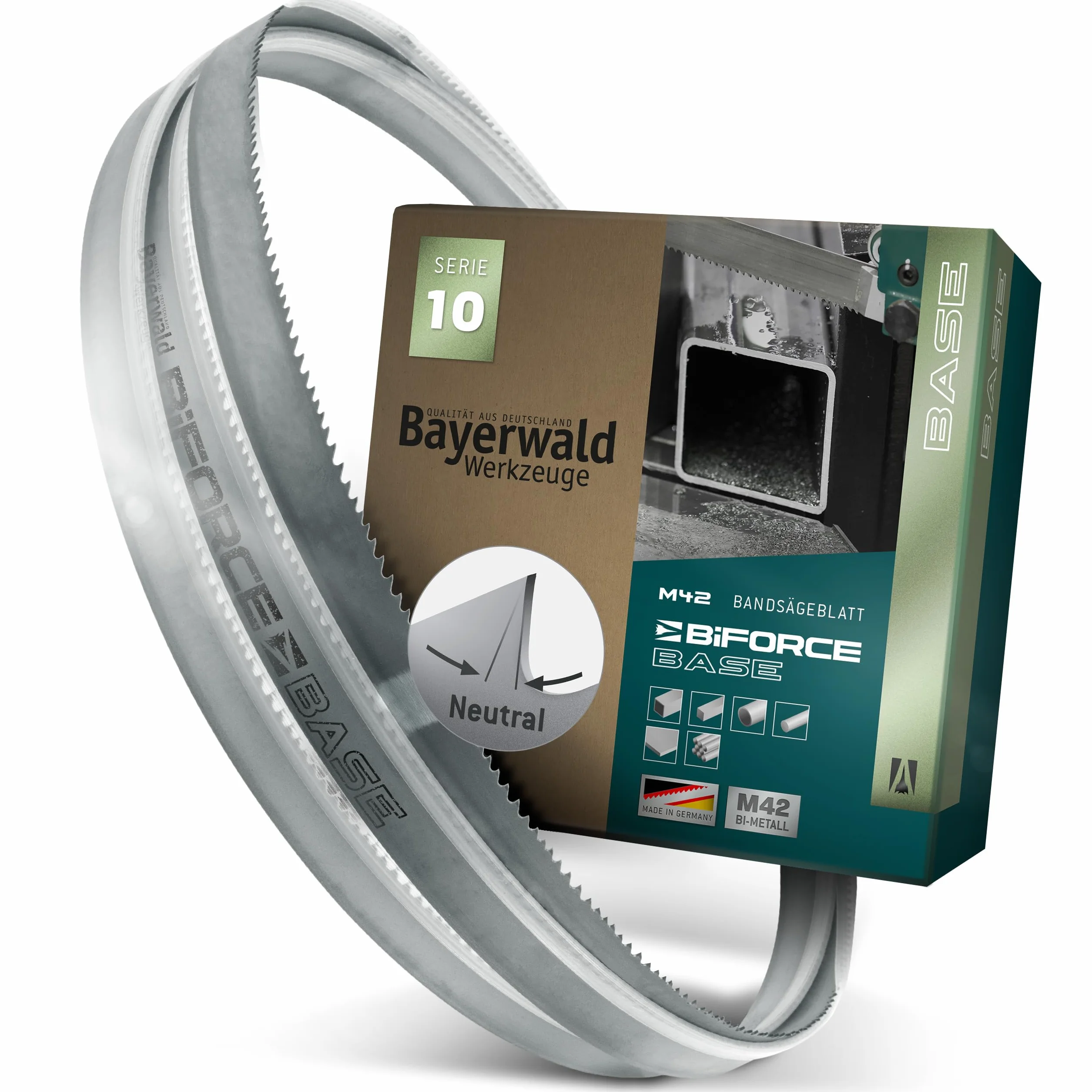 Bayerwald - Hoja de sierra de cinta para metal (1638 x 13 x 0,65 x 14 ZpZ, M42, acero y metales no ferrosos)