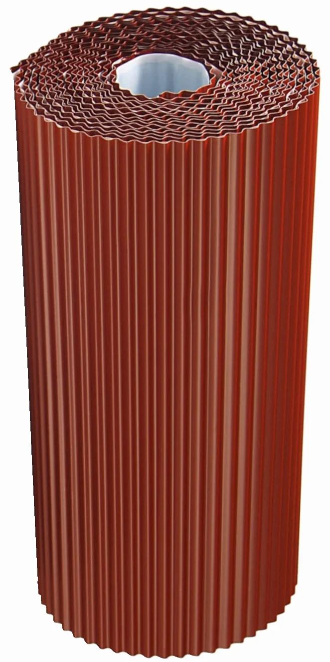 Cape de conexión de pared Aluminio plisado 30 cm x 5 m chimenea de techo chimenea de pared 7 colores (ladrillo rojo)