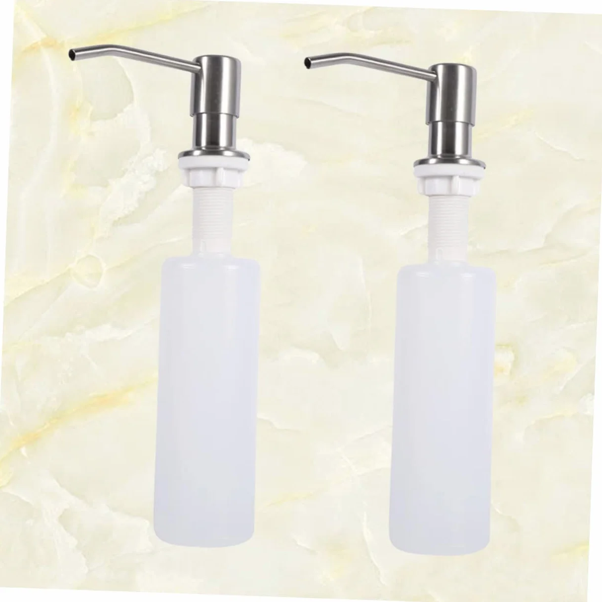 UKCOCO 2 Unidades Dispensador de Jabón Bomba Dispensadora de Cocina Capacidad de 300 Ml Fácil Instalación y Rellenado Repetido para Uso Diario en Cocina y Cuarto de Baño