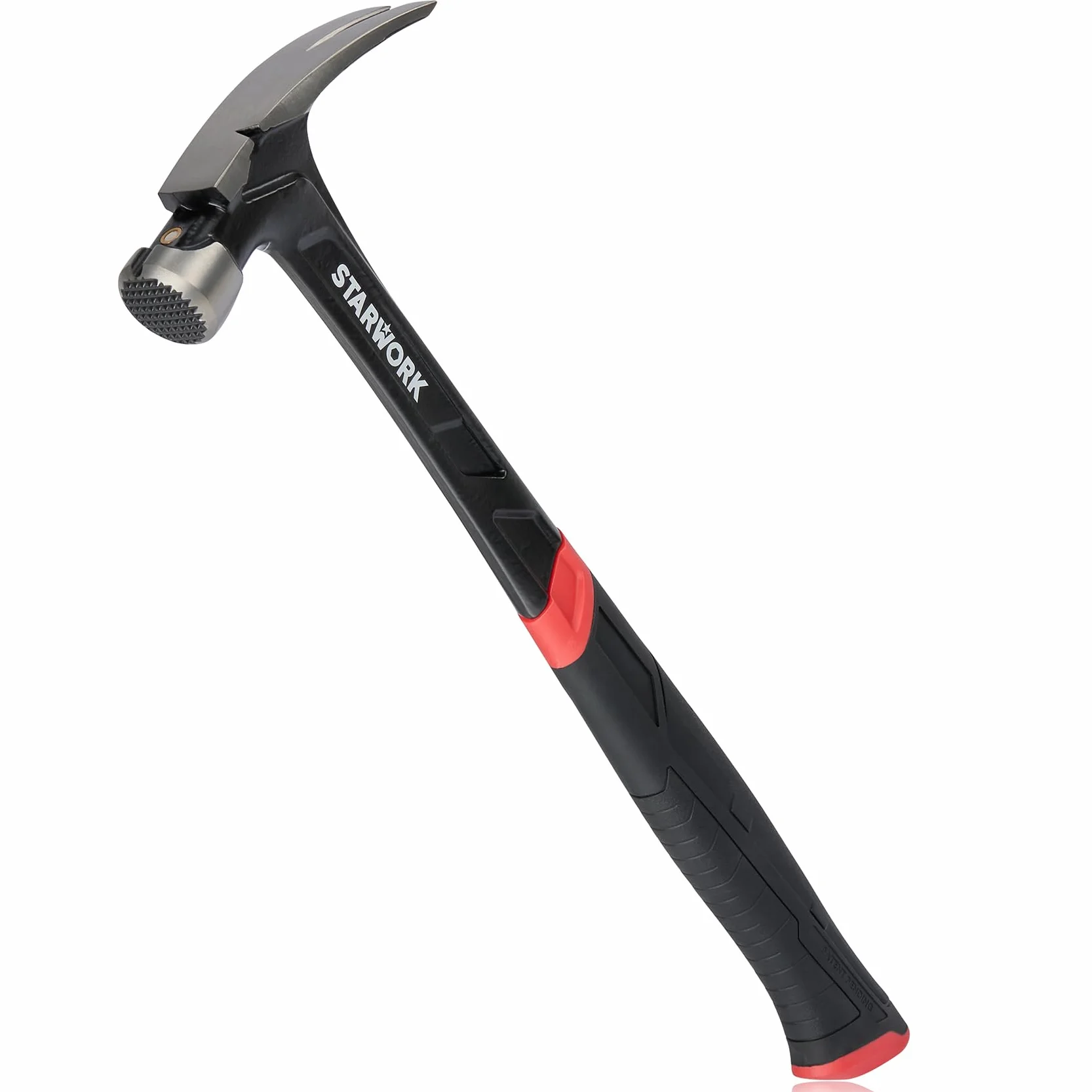 STARWORK True Mecanic - Martillo de acero con mango de acero, mango de acero, antivibración, 623 g