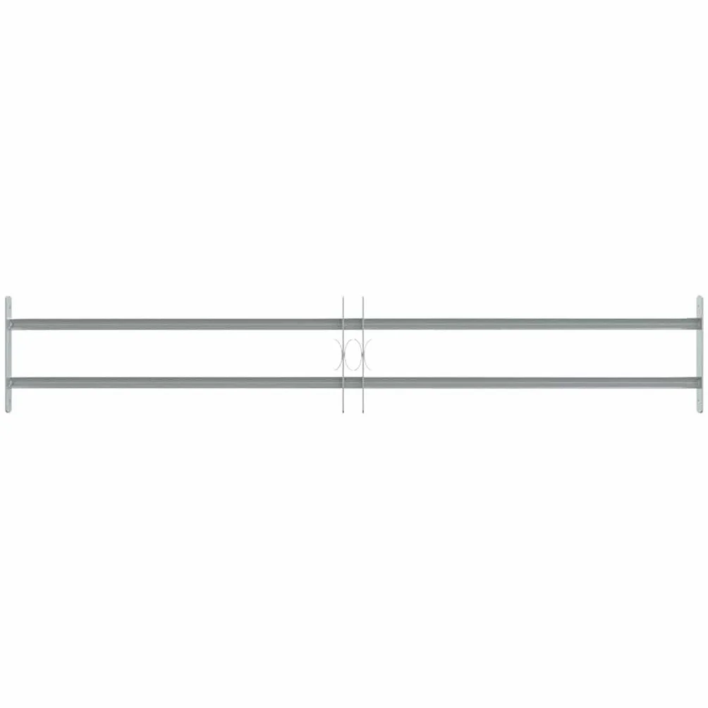 Genérico Reja de Seguridad Ajustable Ventana con 2 RAS 1000-1500 mm,Bricolaje,Materiales de construcción,Ventanas,Plateado,4.8 kg,141381