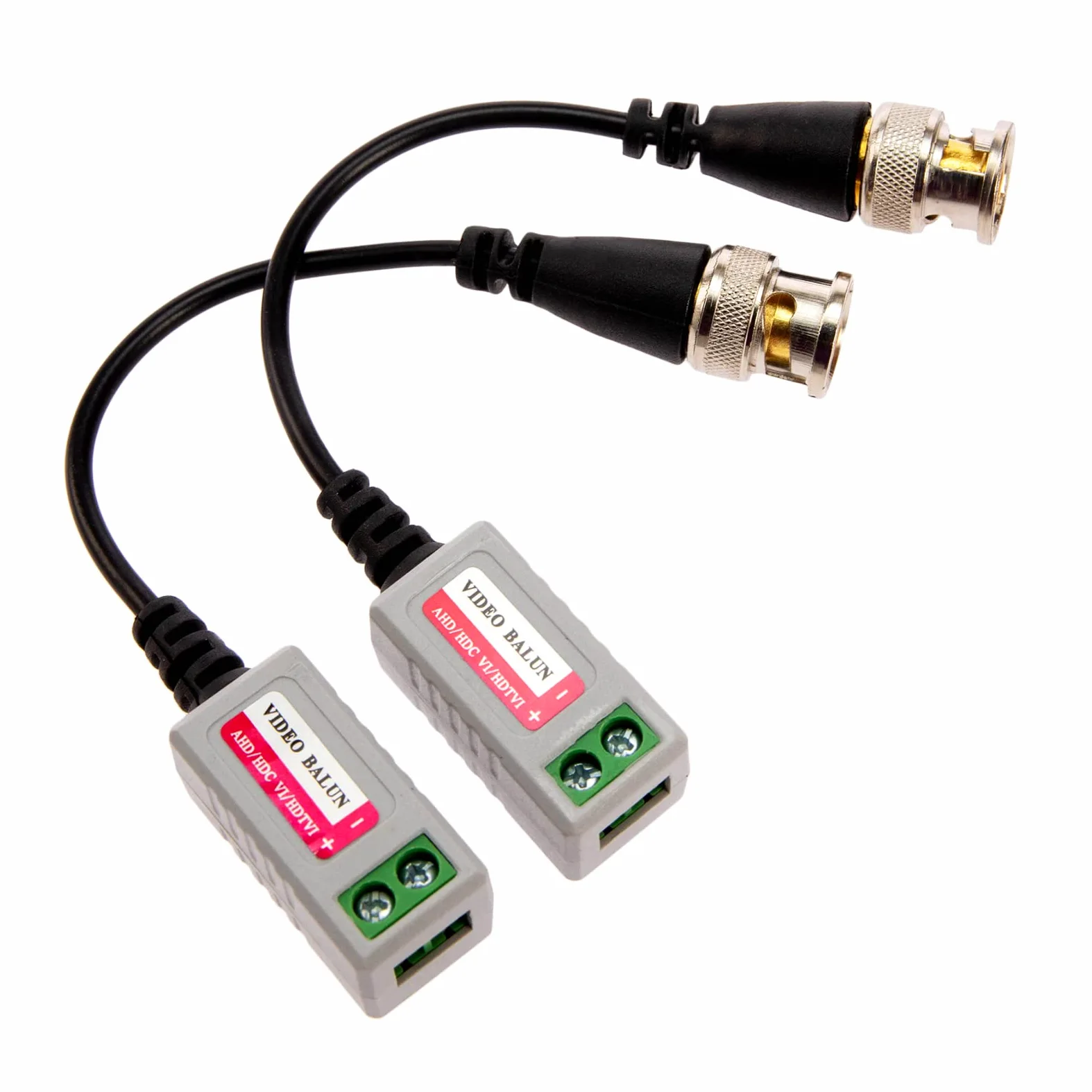 OTOTEC 6 Pares (12 Piezas) Mini CCTV Pasivo BNC Video Balun Cable Transceptor para Cable BNC Macho A Través de Transmisor de Par Trenzado CAT5/5E/6 Sistema de Cámara de Seguridad CCTV