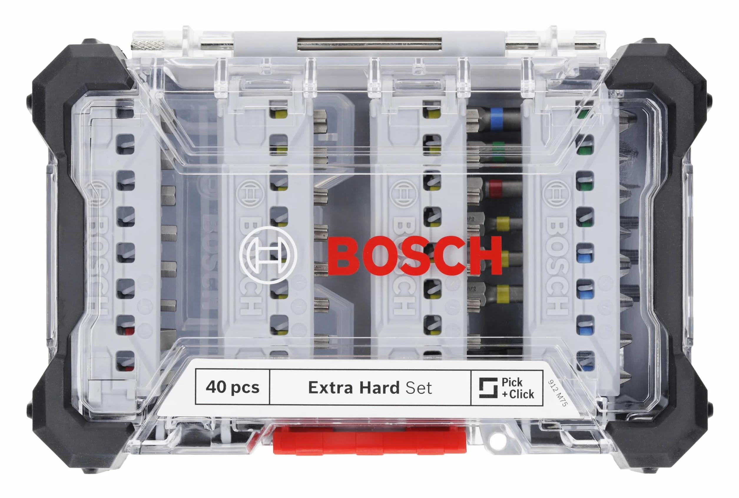 Bosch - Juego de 40 puntas extra duras (197 x 110,5 mm, accesorios profesionales, destornillador, taladro, 40 unidades), Versión actual