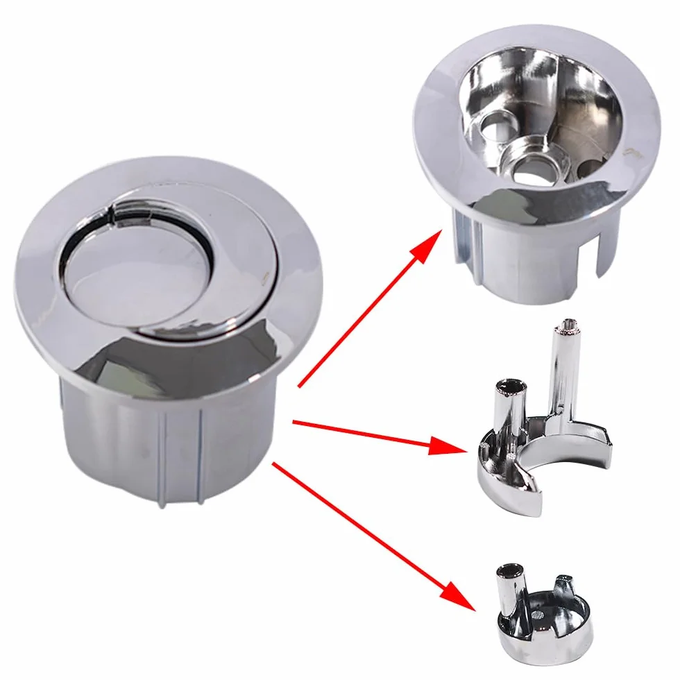 Pulsador Doble Cisterna Media Luna para Inodoro Compatible con D2D 822043001