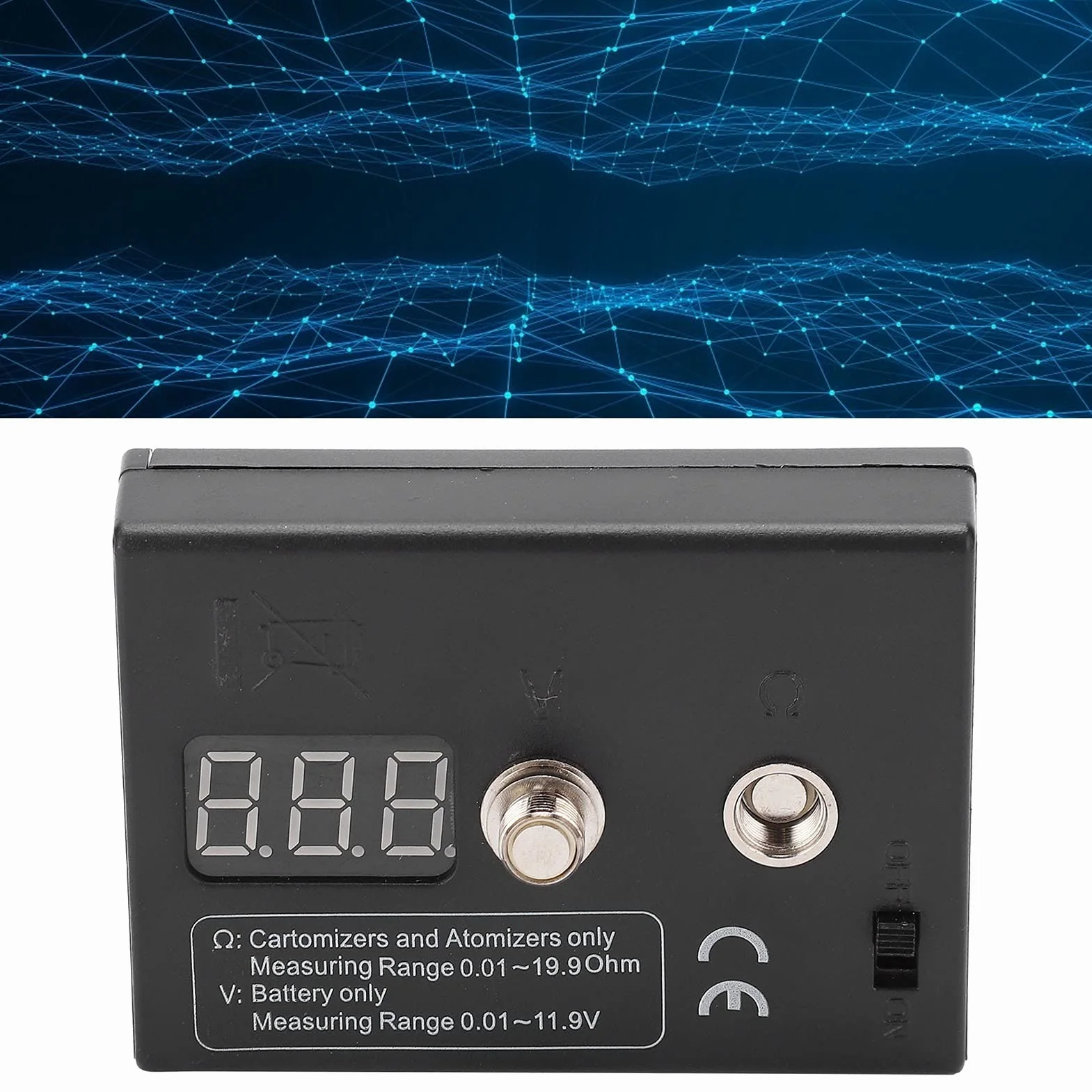 Probador de Resistencia de Bobina Digital, Medidor OHM 0.01-20Ω 3V