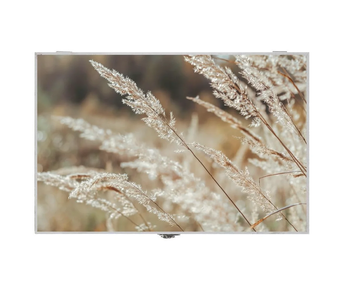 Tapa Contador Luz o Cuadro Eléctrico de Madera Decorativa Cañas Seca de 46x6x32 cm, Cubre Contador para Entrada Pasillo Original (Cañas Seca)