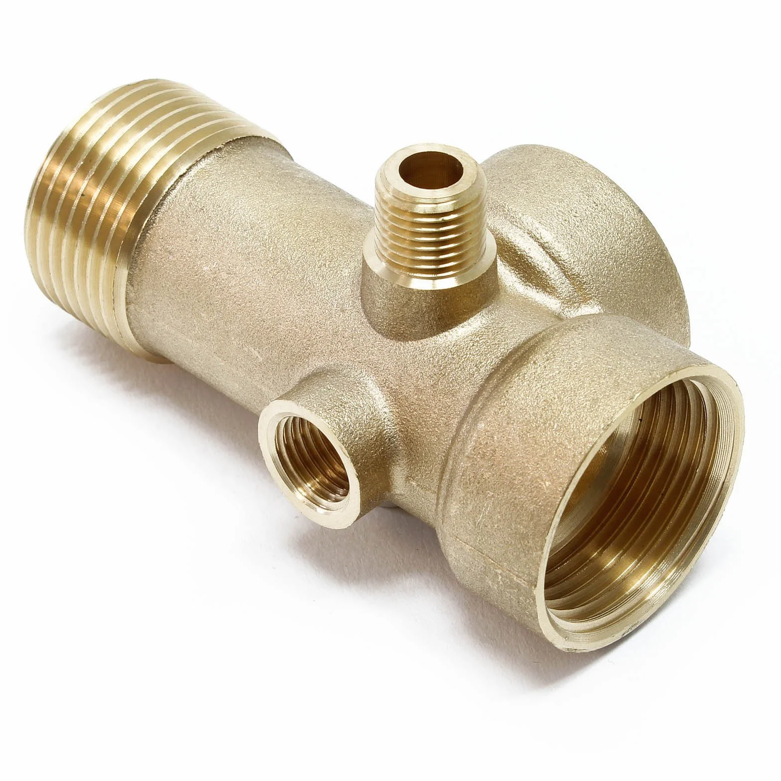 Racor 5 vías latón DN25 1"DN13 1/4" rosca hembra rosca macho manómetro bomba grupo de presión