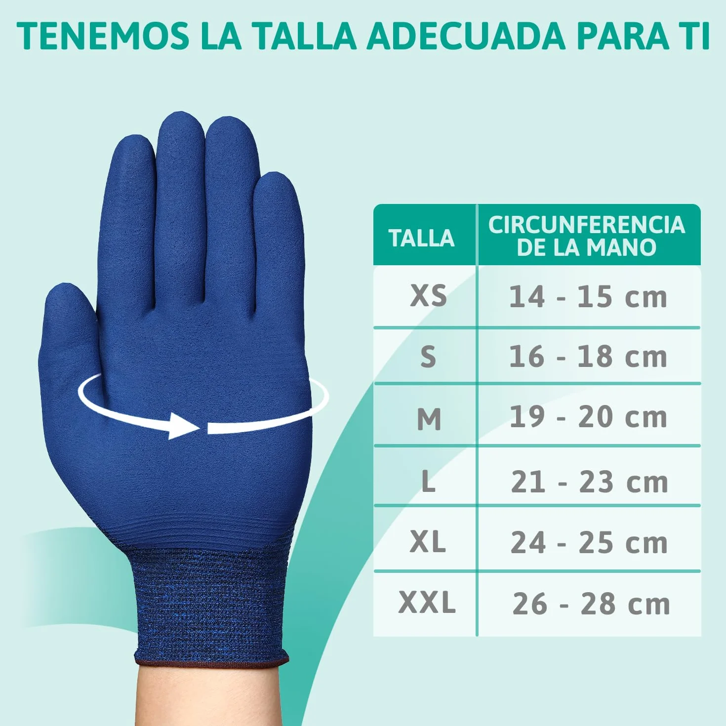 Ansell HyFlex 11-819 Guantes Trabajo Electricista Nitrilo ESD Antiestatico Touchscreen Azul Talla L 12 Pares