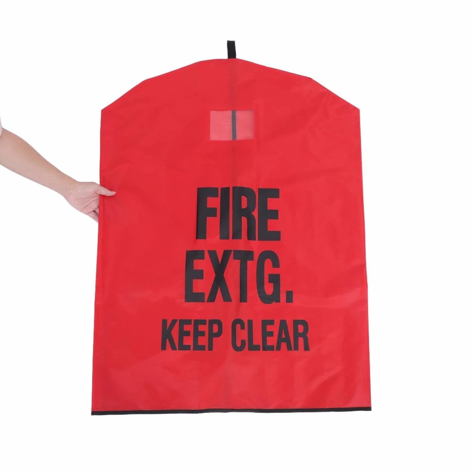 Bolsa Protectora para Extintor de Incendios 75X100 CM Resistente a Intemperie y Polvo, Cubierta Roja para Extintores de 50 Kg, Uso Exterior en Seguridad Industrial y Almacenes