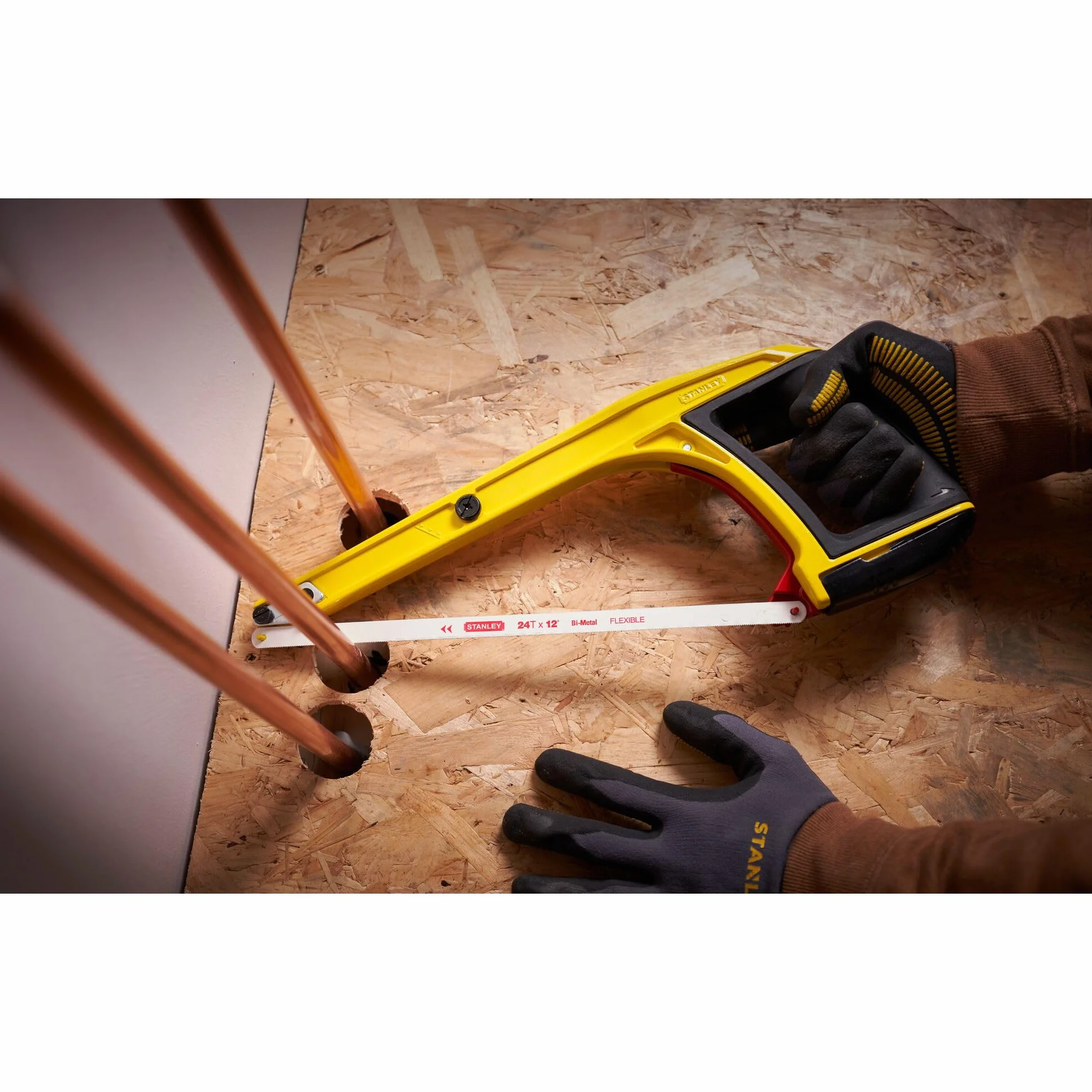 STANLEY FATMAX Sierra multifunción 120mm 45° 90° Cuchillas almacenables Mango revólver bimaterial 0-20-108
