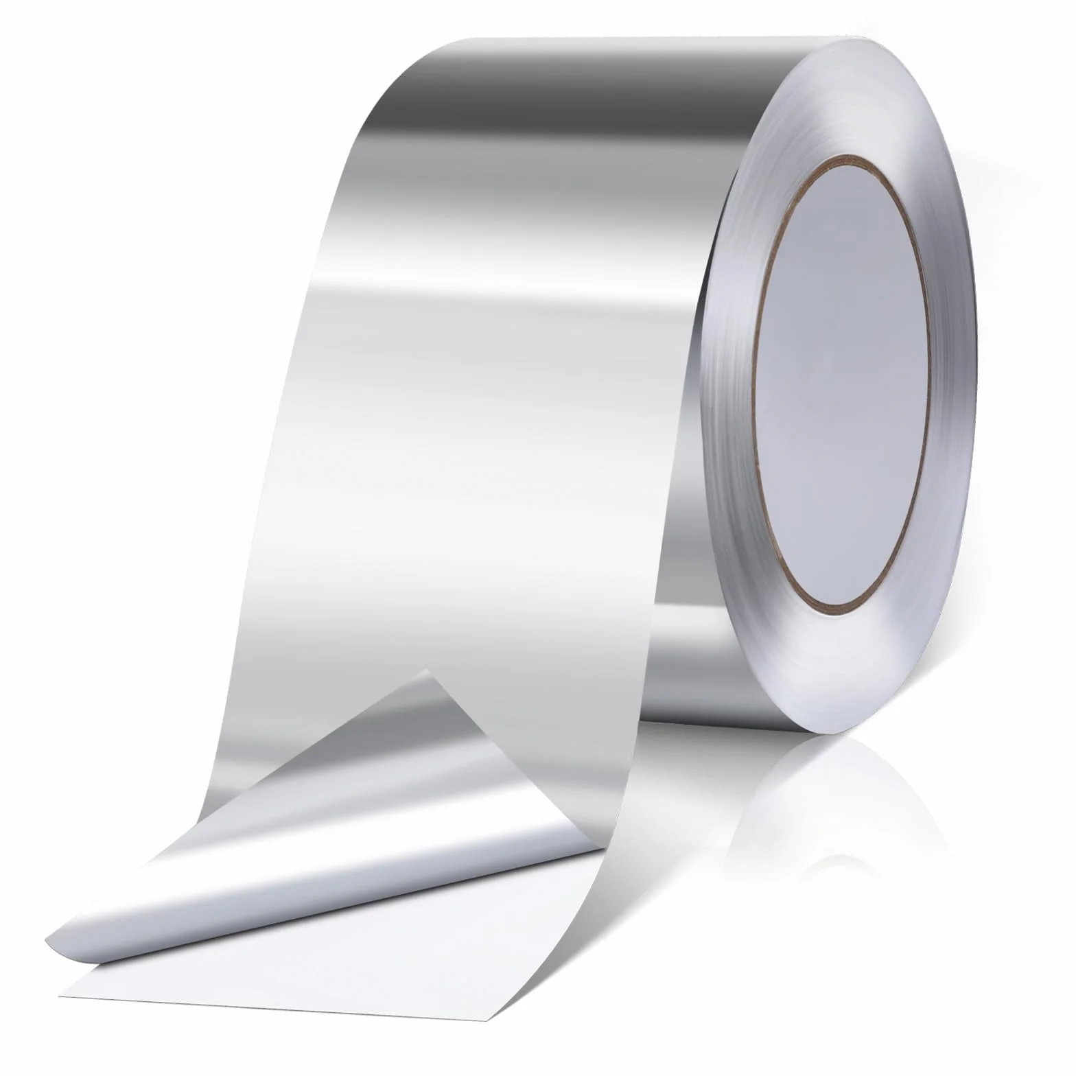 AiQInu Cinta de Aluminio 50mmX20m,Cinta Aluminio Adhesiva Impermeable y Resistente al Calor,Cinta Selladora Metálica para Conductos de Aire Altas y Bajas Temperaturas