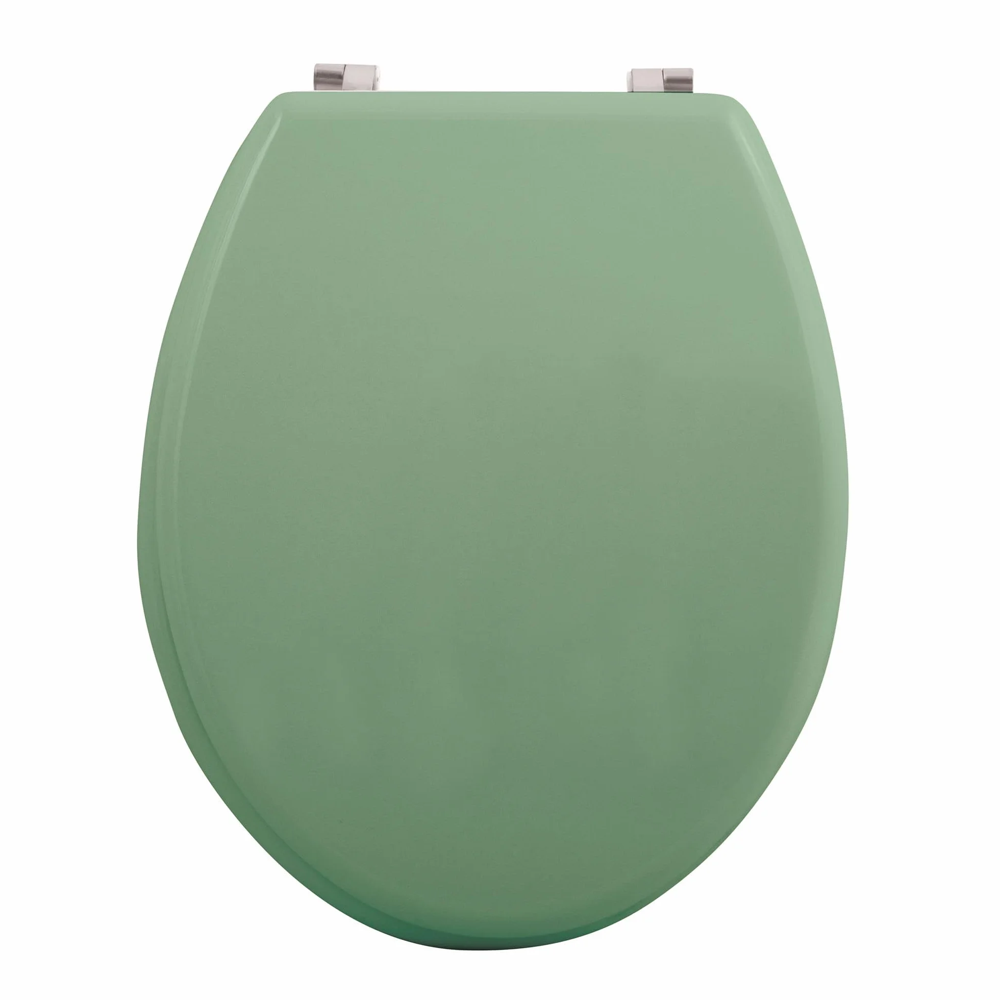 Well Home Asiento WC, con bisagras acero inoxidable, acabado, color albahaca