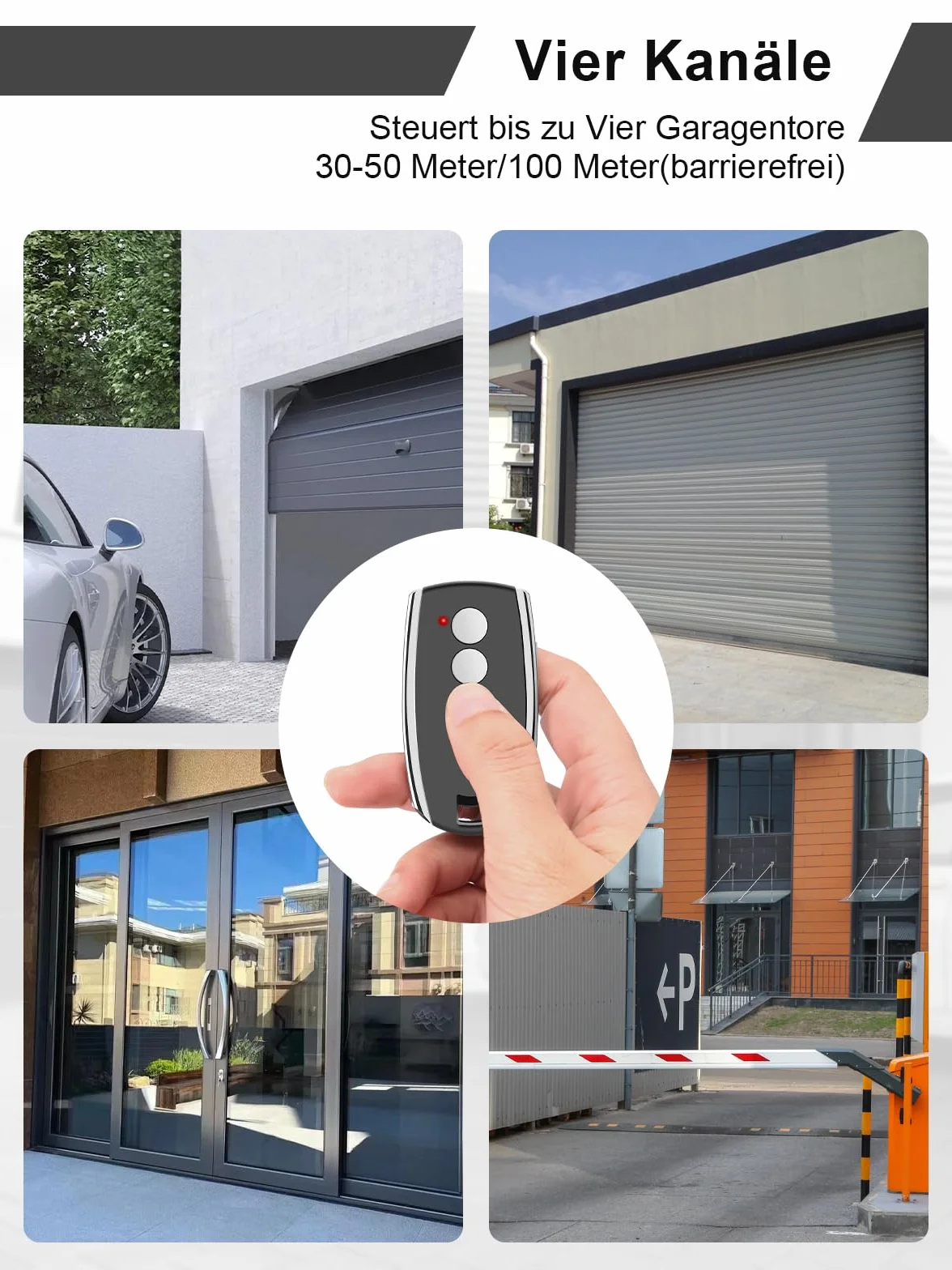 Repuesto King Gates STYLO, STYLO2K, STYLO4K Abrepuertas de garaje Mando a distancia, 433,92 MHz Mando a distancia para puertas de garaje, 4 canales Código variable, 3 unidades