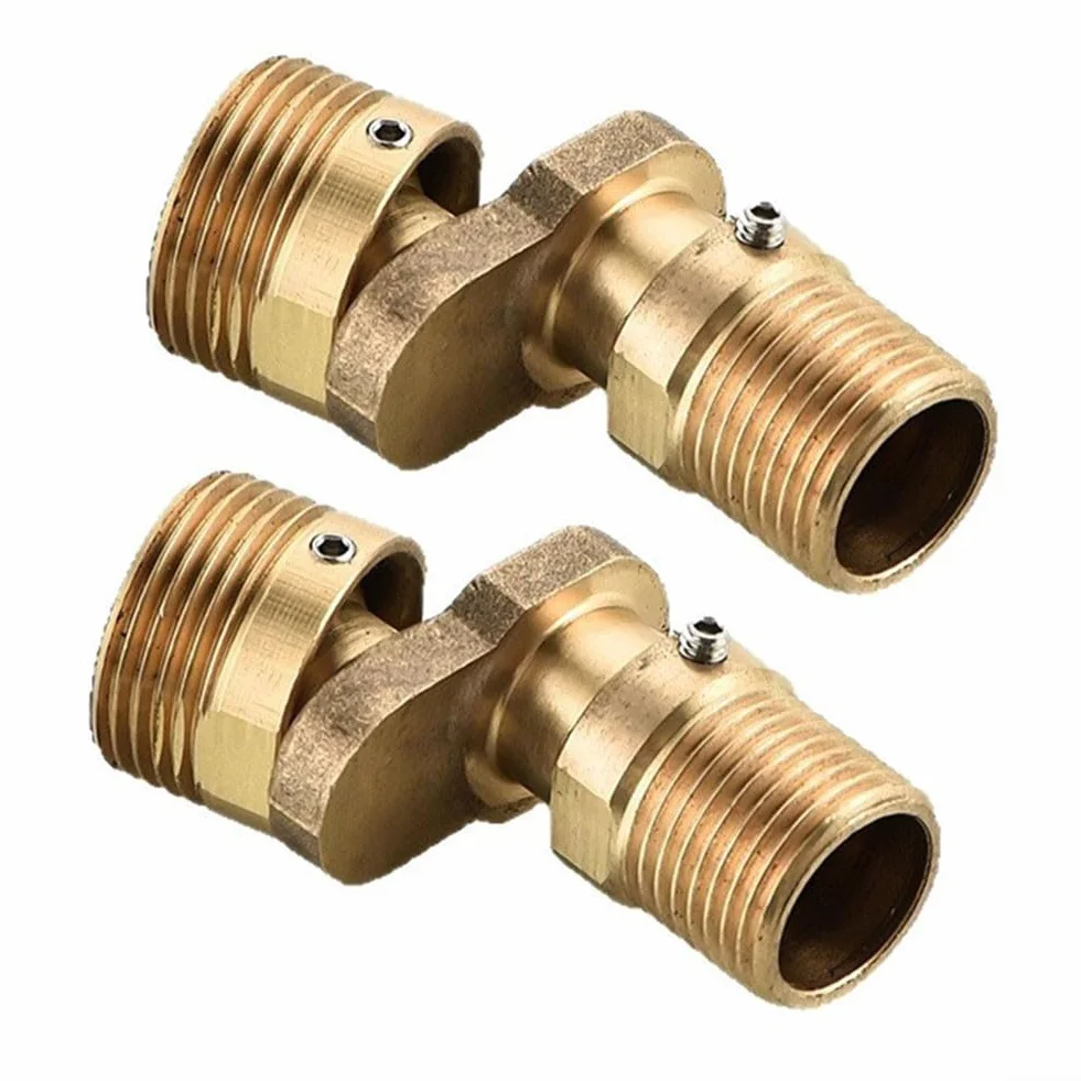 Grifo de ducha, ángulo flexible de cobre ajustable, fácil instalación, curva de diámetro excéntrico, válvula de mezcla, 2 piezas