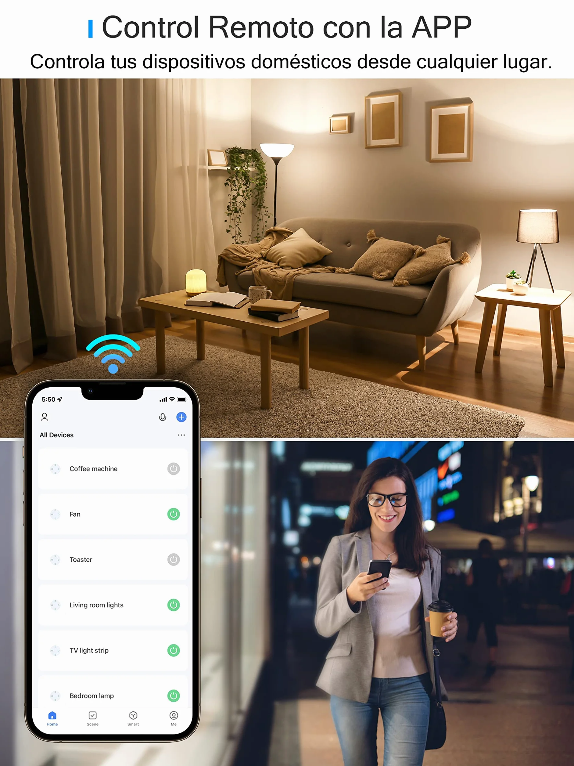Enchufe Inteligente Alexa, Enchufe Wi-Fi Medidor Consumo, Tomada Inteligente Programable con Temporizador, Control Remoto por APP&Voz, Compatible con Alexa, Google Home y SmartThings, 16A 3680W, 1Pack