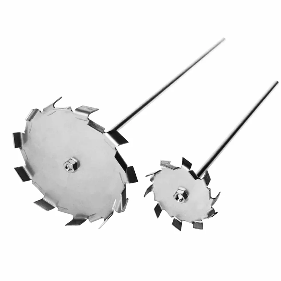 Disco de dispersión de acero inoxidable 304 con varilla agitadora para máquina de dispersión (5 CM/1,96")