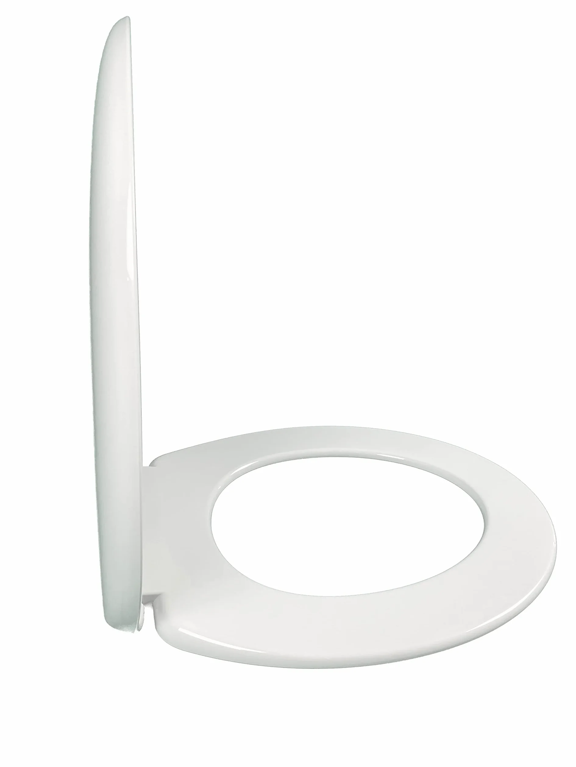 JACOB DELAFON Asiento de WC para modelos Huno/Atila/Mideo/Brive+ Asiento polipropileno con tapa y bisagras metálicas Color blanco E4357G-00