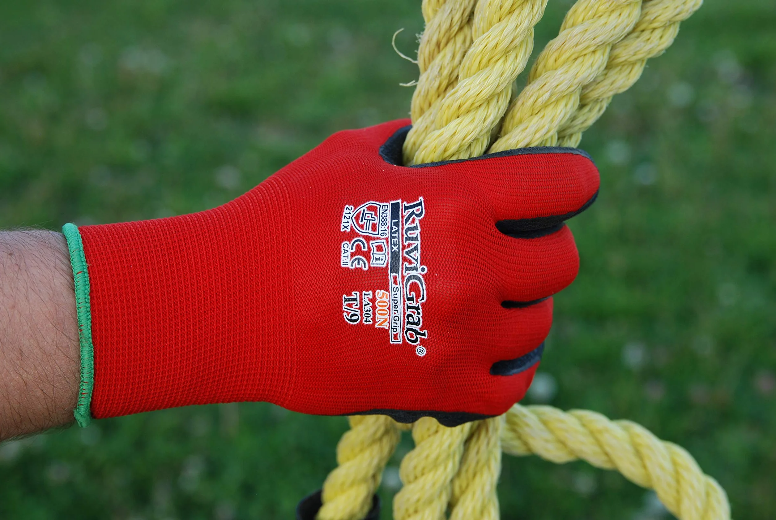Guantes de Trabajo Látex Antideslizantes Ruvigrab para Jardinería, Construcción, Agricultura