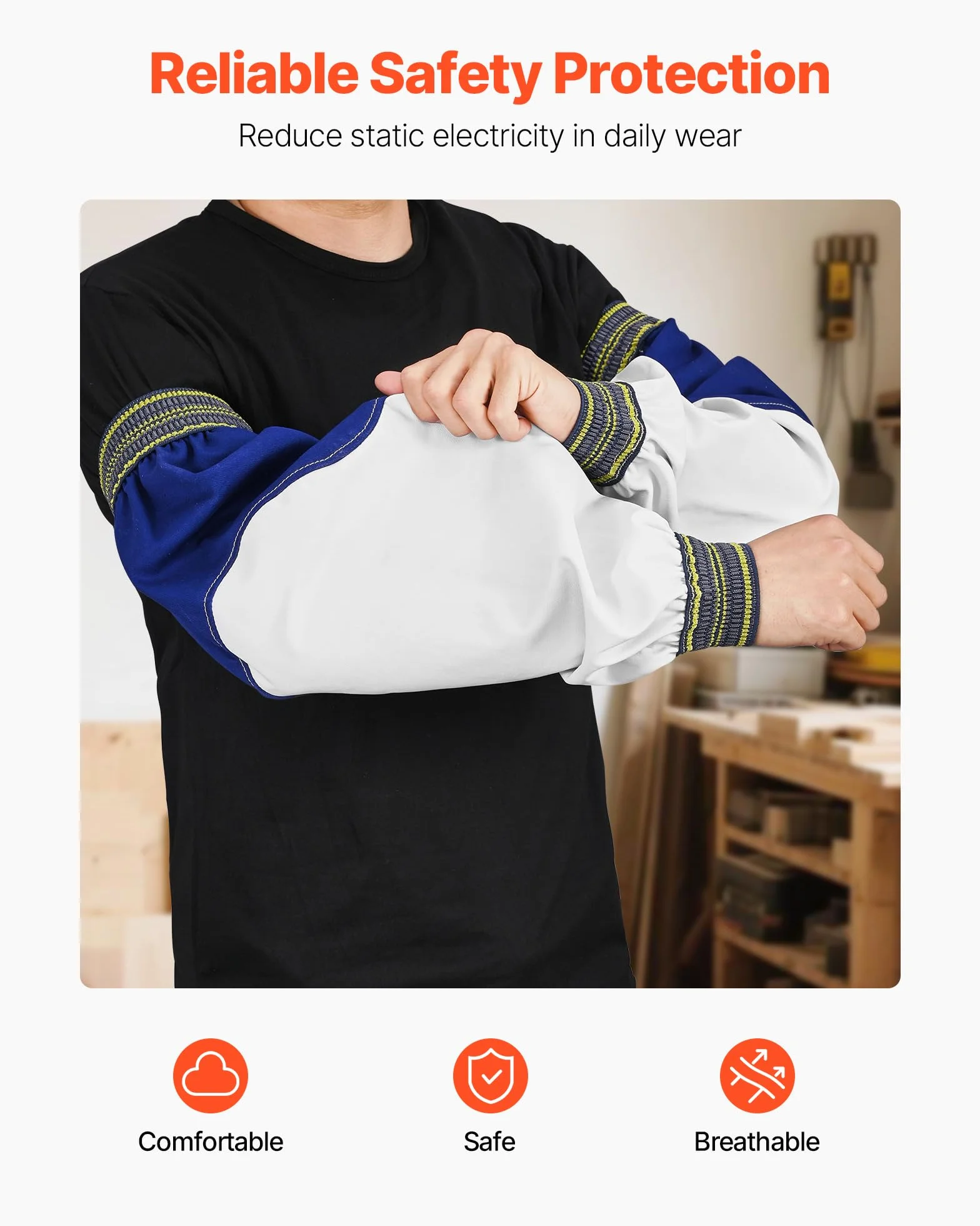 VEVOR Schweißerärmel Calentadores de soldadura Unisex adulto (Pack de 1)