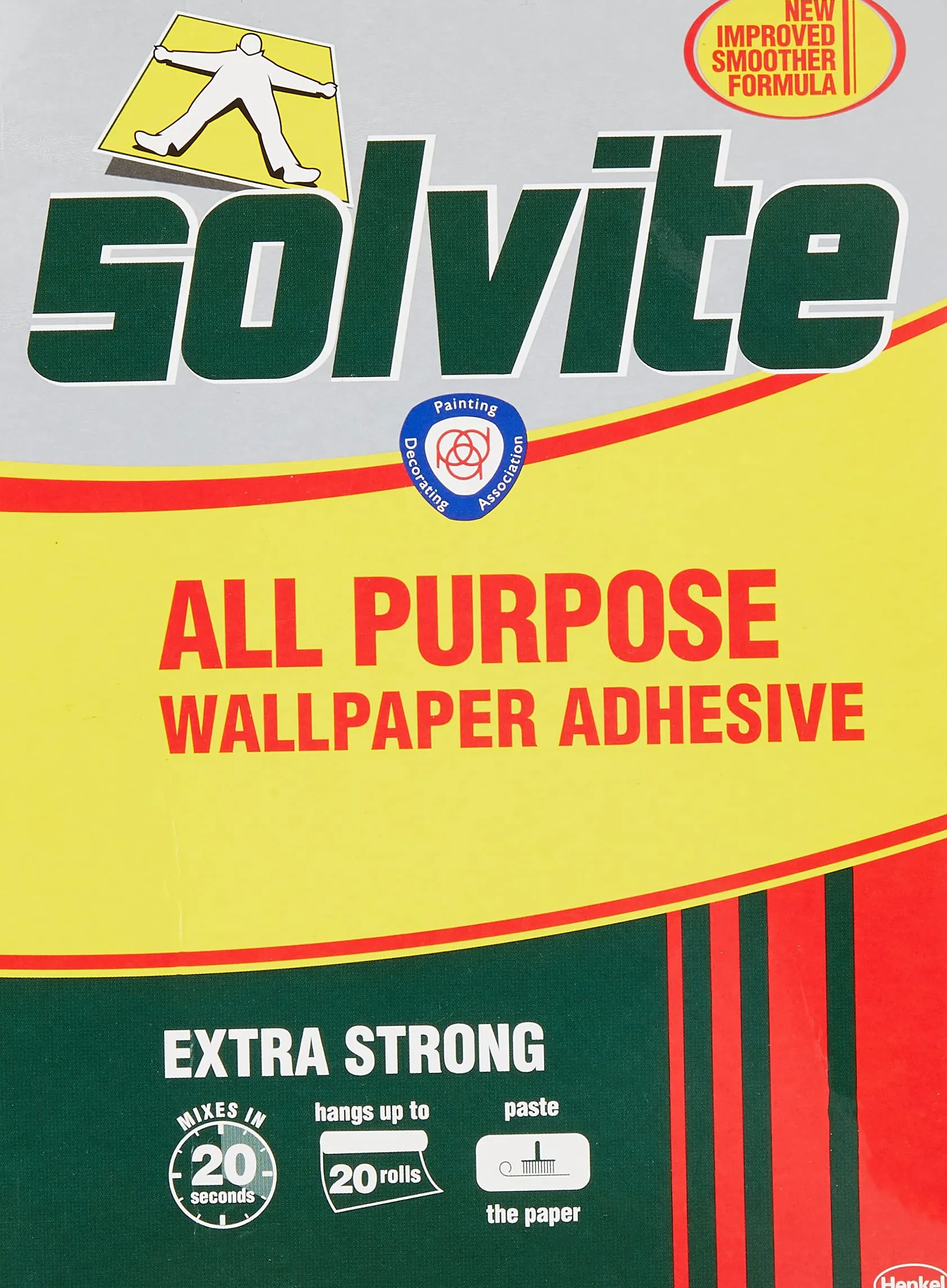 Solvite - Adhesivo para papel pintado (capacidad para 20 rollos)
