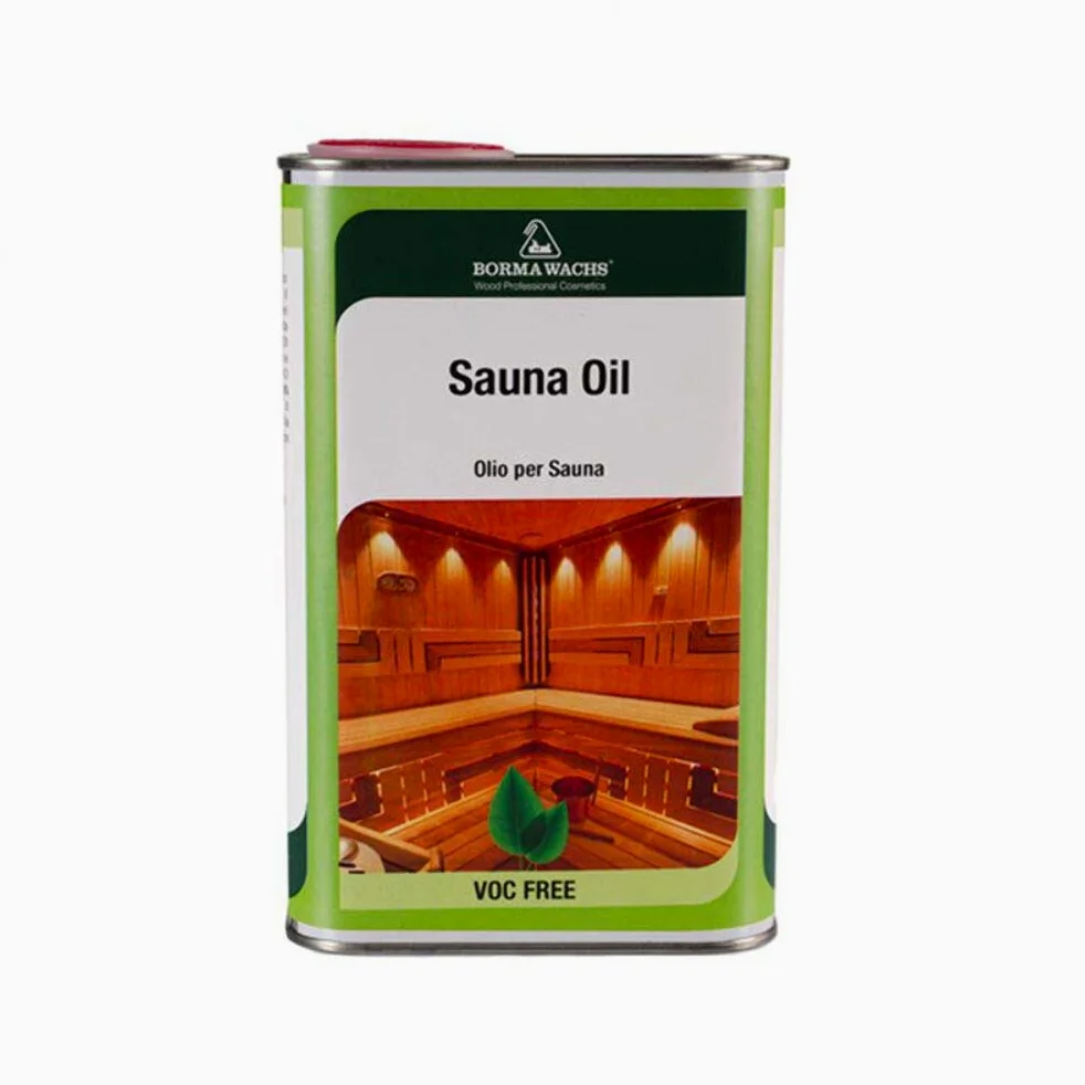 Borma Wachs - Aceite de protección para madera de saunas - 1 litro -Color Incoloro